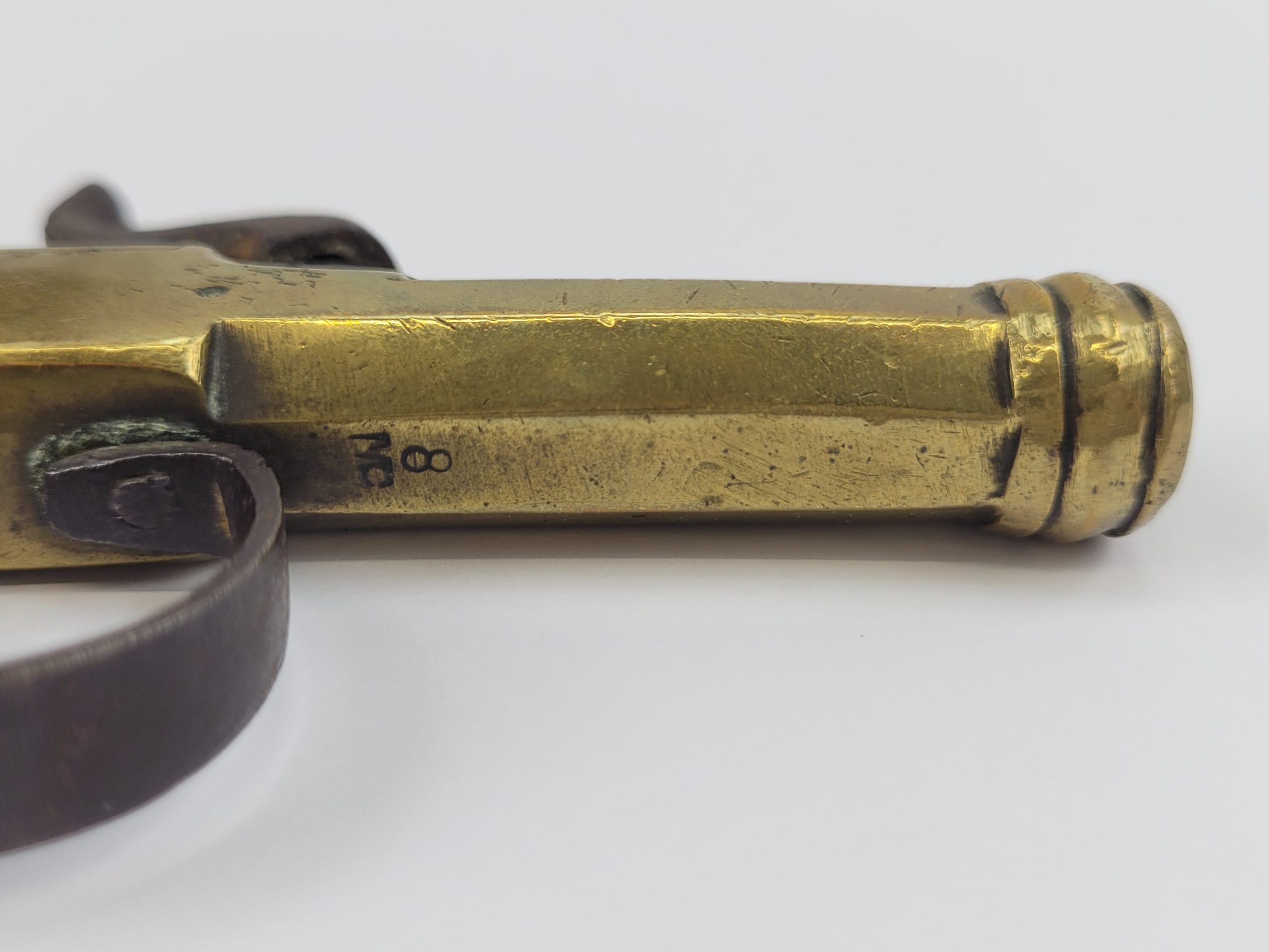 Brass Octagonal Barrelled Muff Pistol - Image 7
