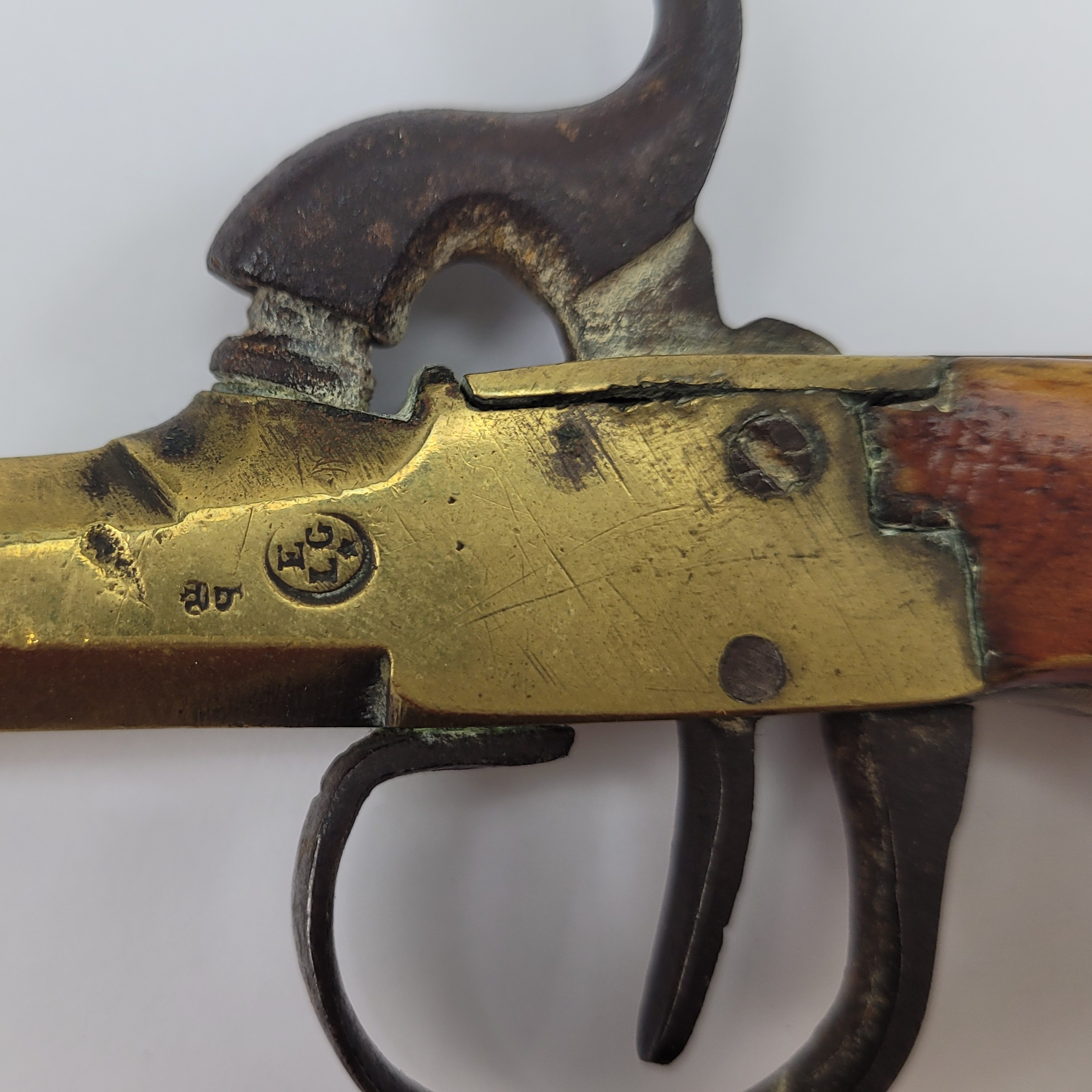 Brass Octagonal Barrelled Muff Pistol - Image 6
