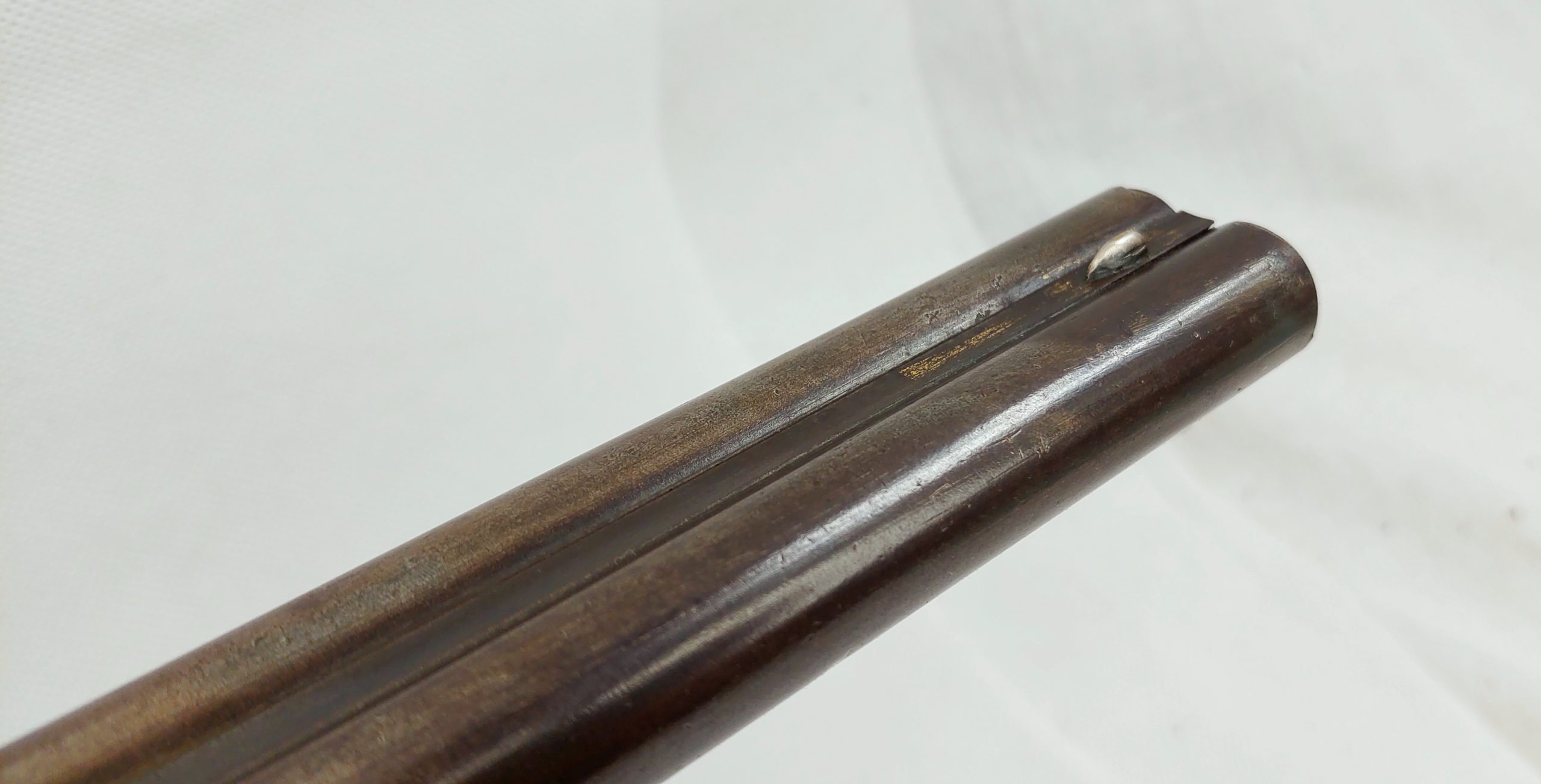 Fine Circa 1750 French Long Gun Muzzle Loader Double Barrel Shotgun Converted To Percussion - Image 16