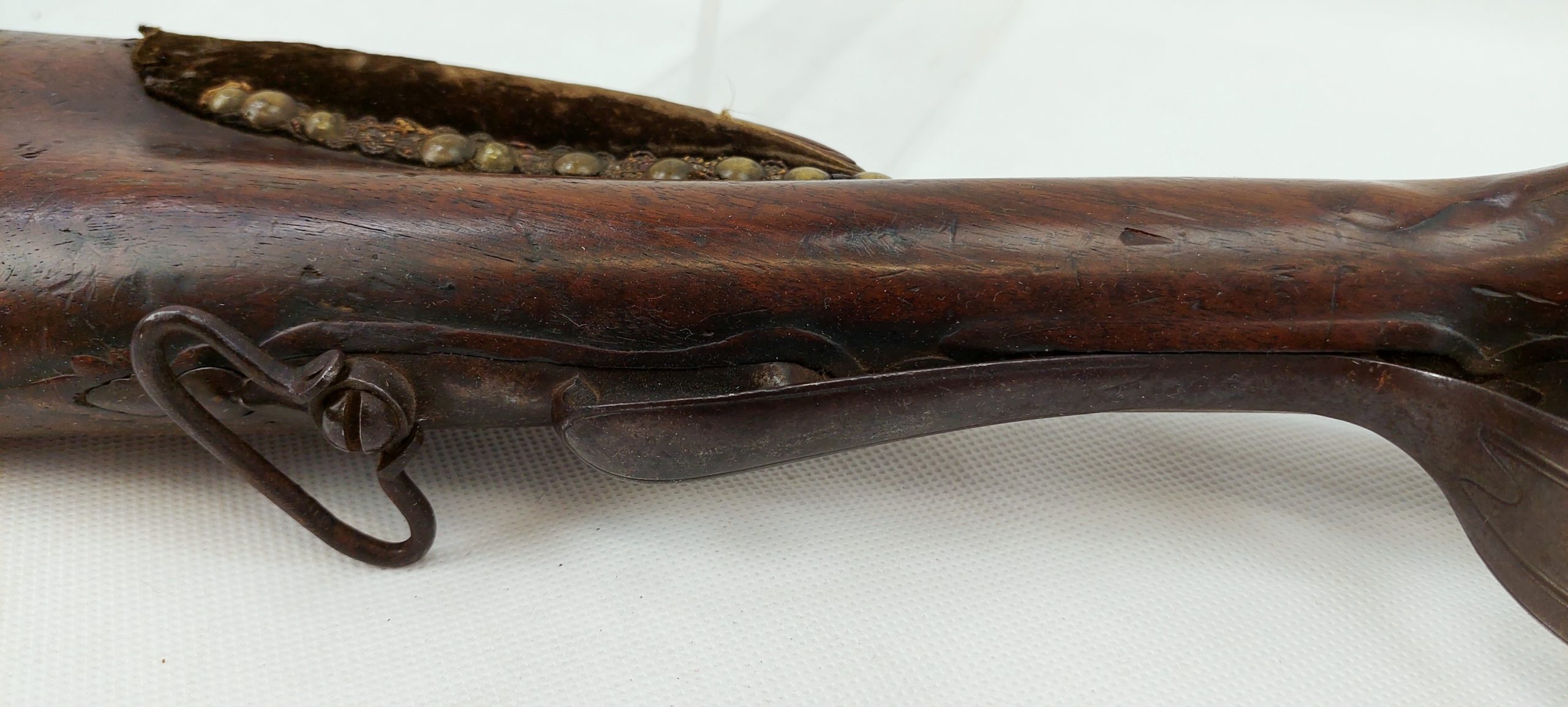Fine Circa 1750 French Long Gun Muzzle Loader Double Barrel Shotgun Converted To Percussion - Image 15