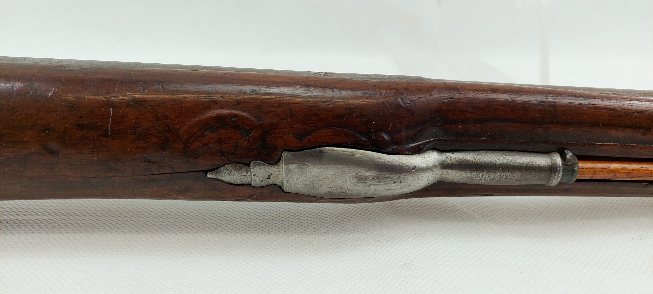 Fine Circa 1750 French Long Gun Muzzle Loader Double Barrel Shotgun Converted To Percussion - Image 13
