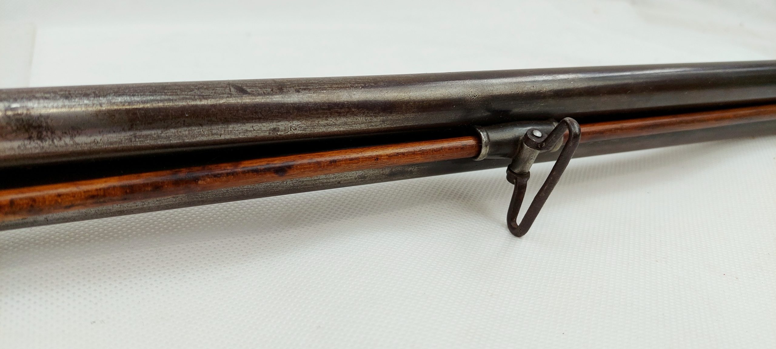 Fine Circa 1750 French Long Gun Muzzle Loader Double Barrel Shotgun Converted To Percussion - Image 12
