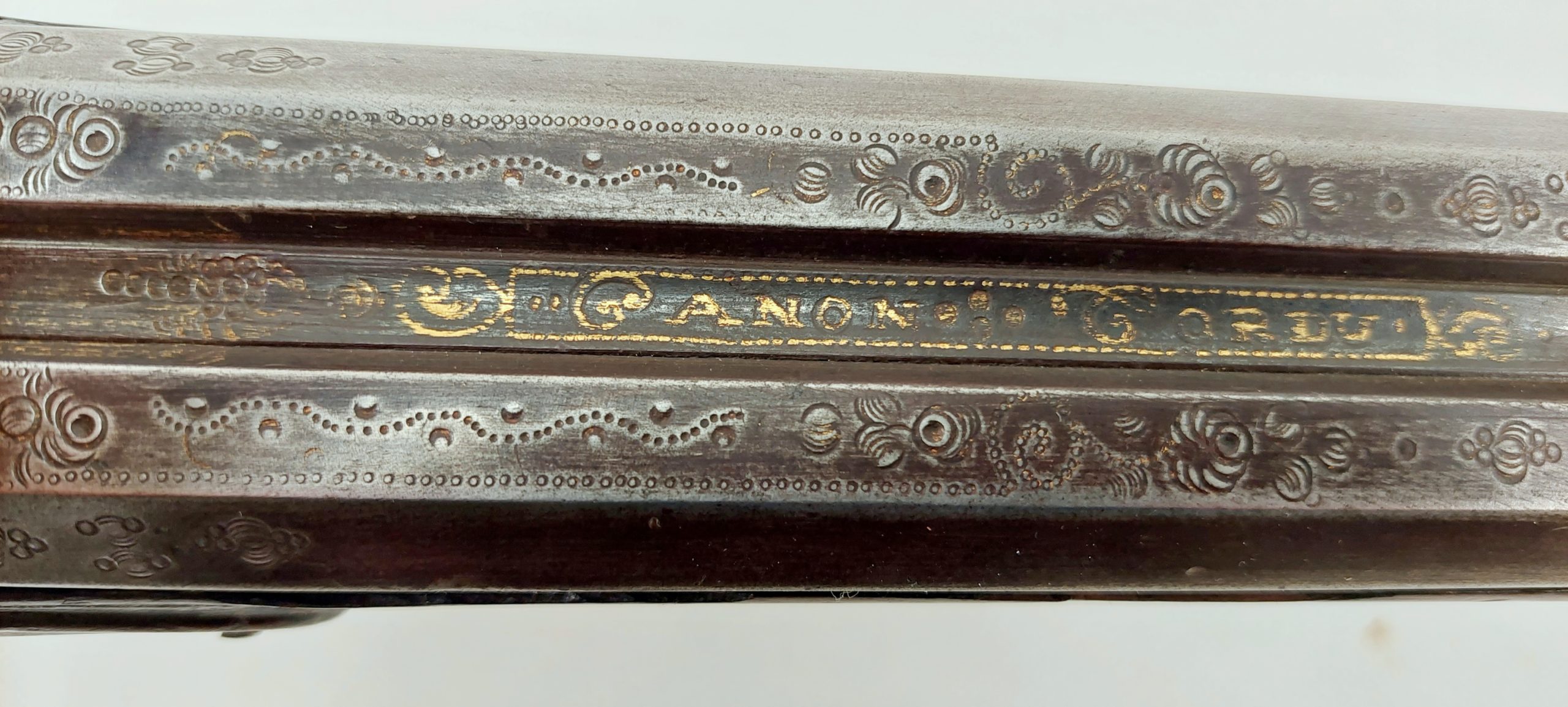 Fine Circa 1750 French Long Gun Muzzle Loader Double Barrel Shotgun Converted To Percussion - Image 9