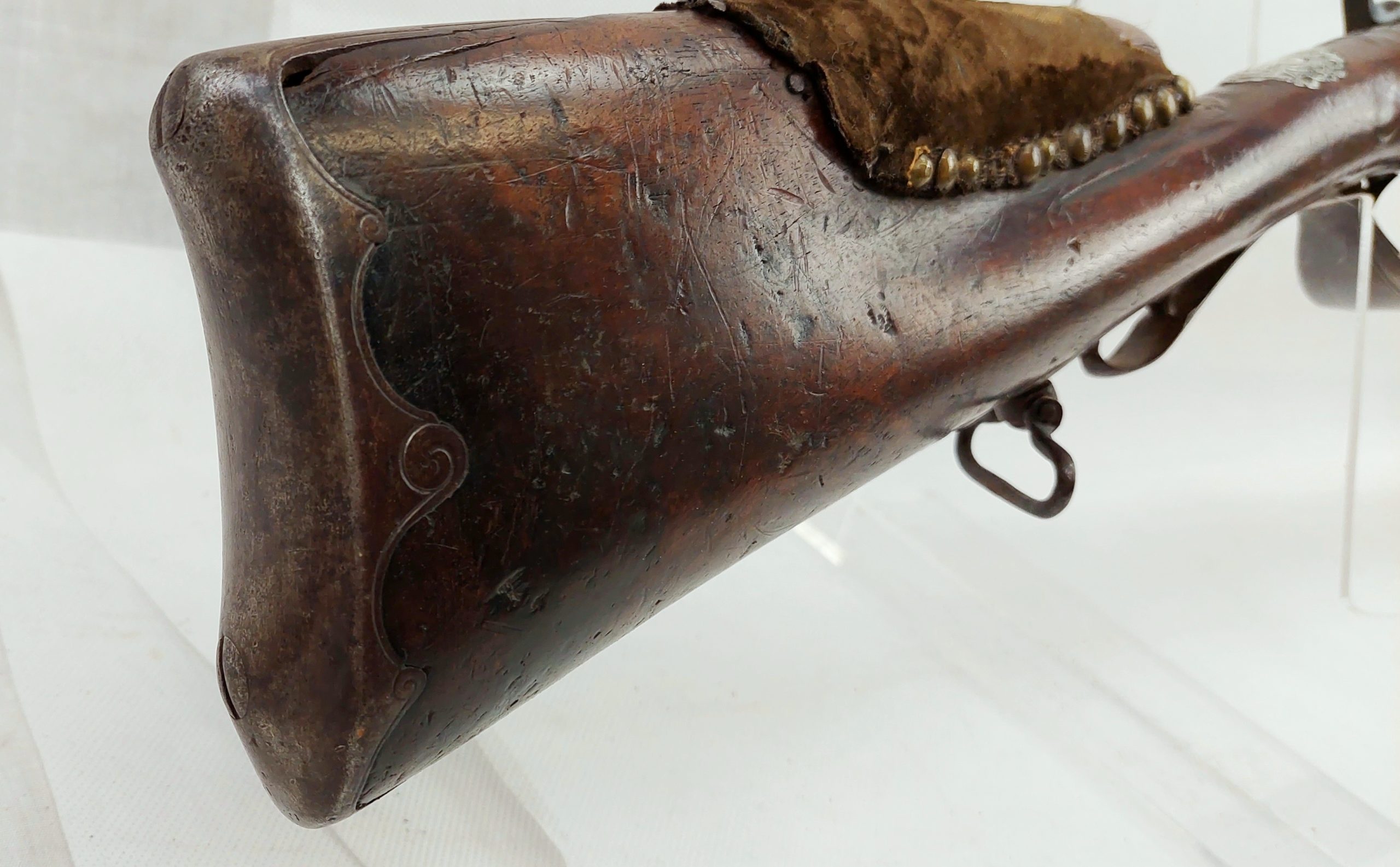 Fine Circa 1750 French Long Gun Muzzle Loader Double Barrel Shotgun Converted To Percussion - Image 26