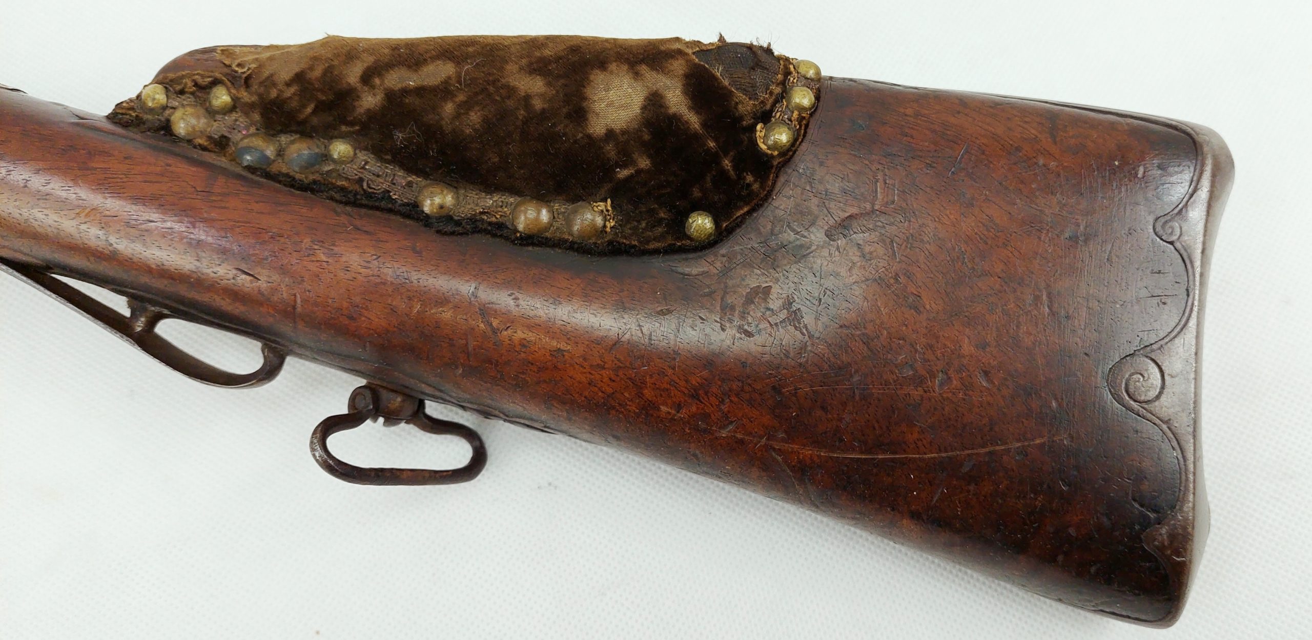 Fine Circa 1750 French Long Gun Muzzle Loader Double Barrel Shotgun Converted To Percussion - Image 8