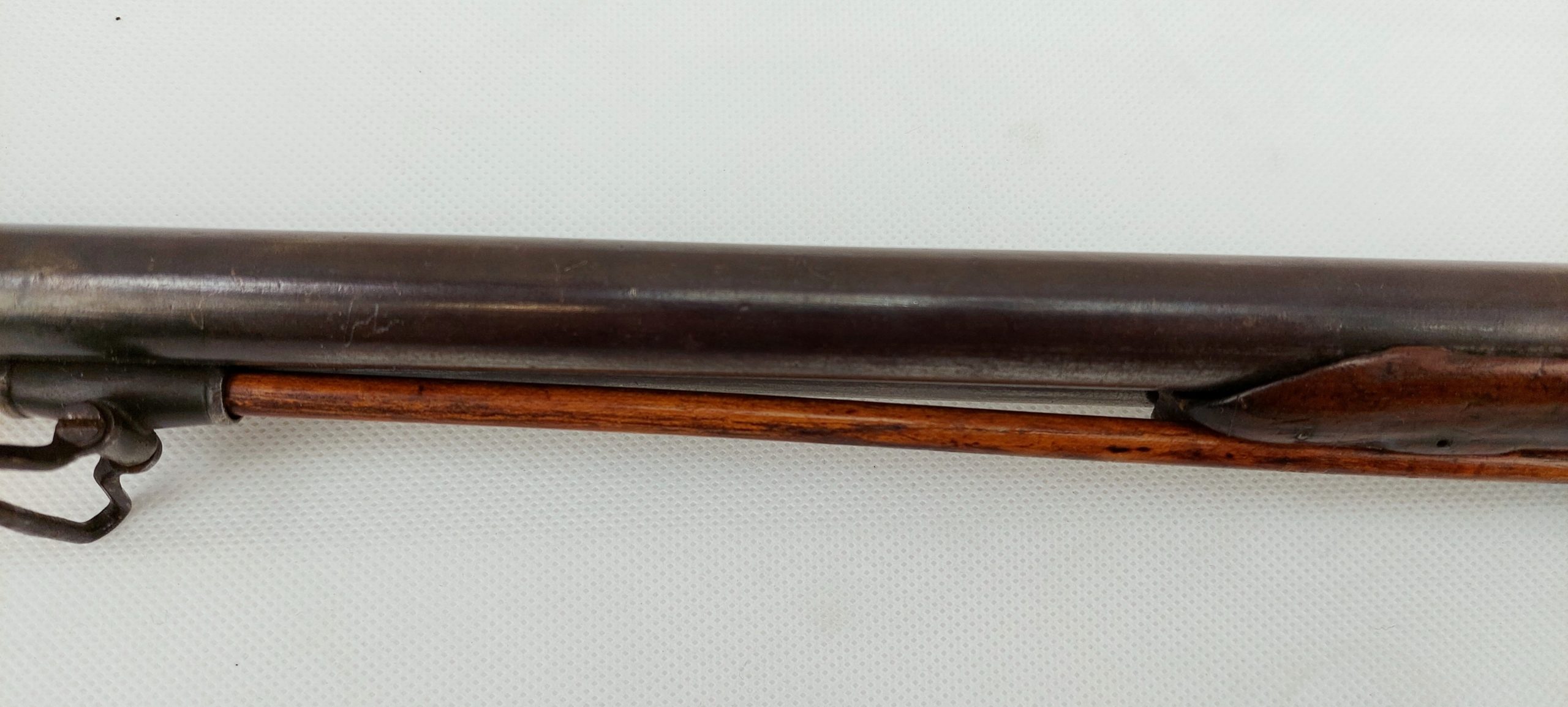 Fine Circa 1750 French Long Gun Muzzle Loader Double Barrel Shotgun Converted To Percussion - Image 4