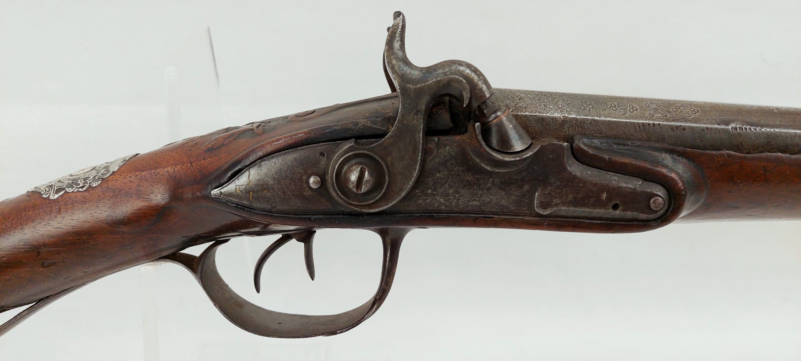 Fine Circa 1750 French Long Gun Muzzle Loader Double Barrel Shotgun Converted To Percussion - Image 22