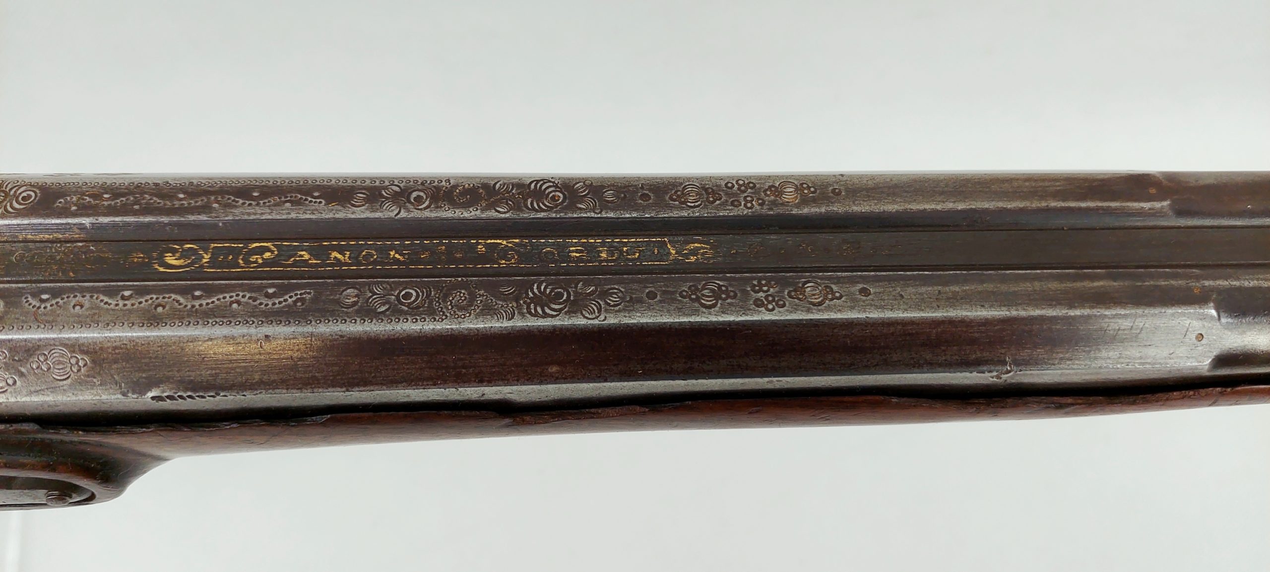 Fine Circa 1750 French Long Gun Muzzle Loader Double Barrel Shotgun Converted To Percussion - Image 20