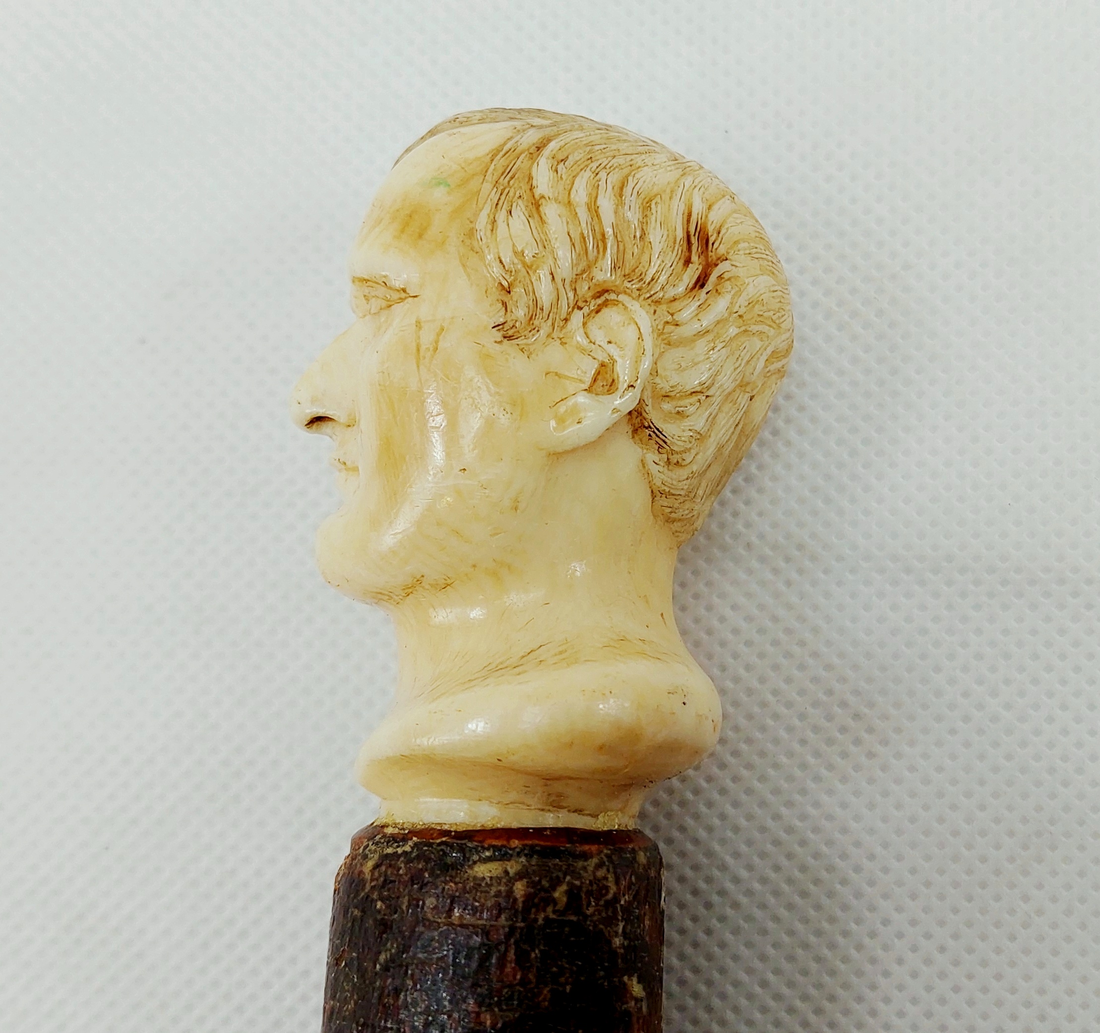 Circa 1810 French Heavy Cuirassier Sword Stick with Napoleon's Head Pommel - Image 3