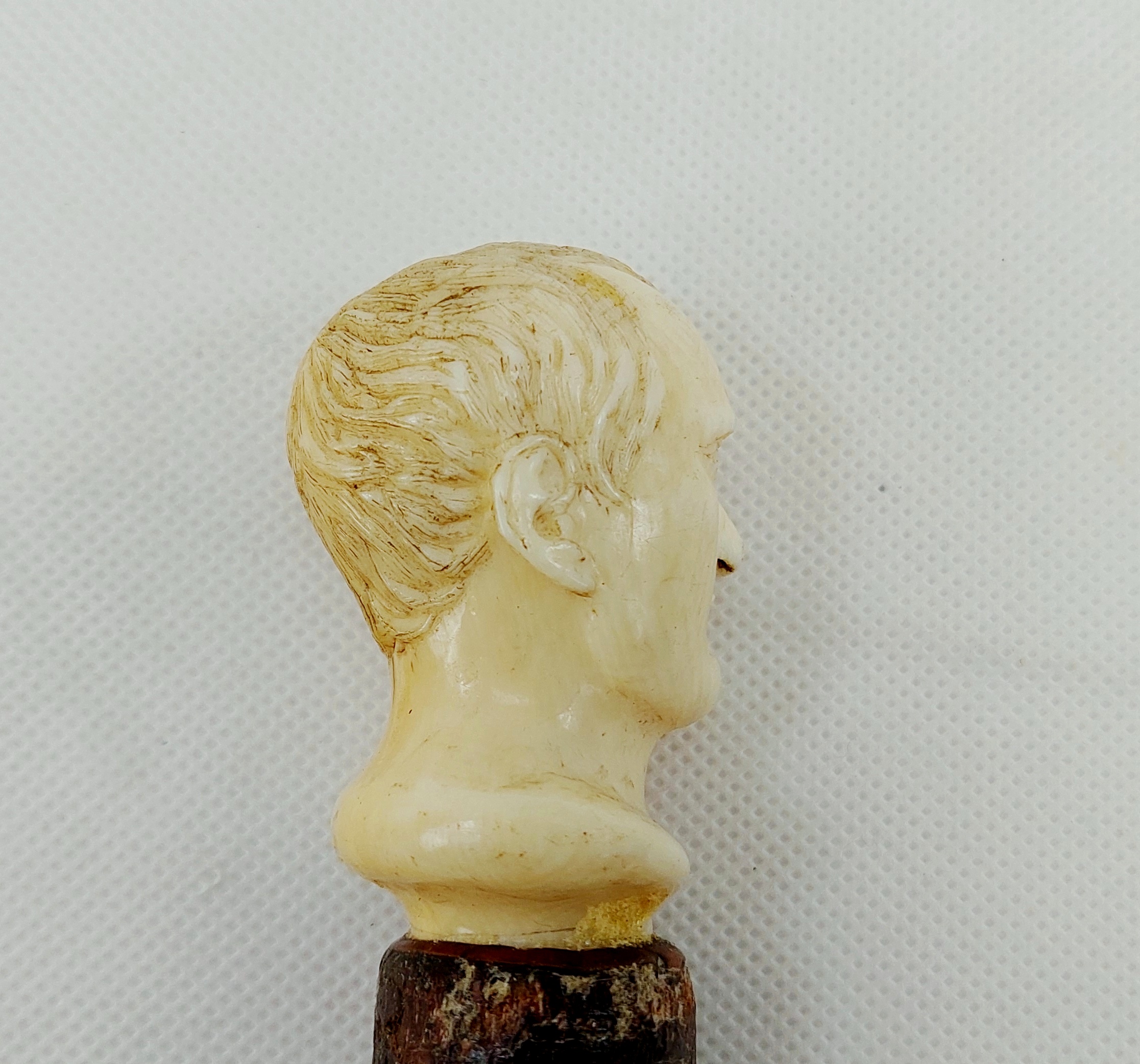 Circa 1810 French Heavy Cuirassier Sword Stick with Napoleon's Head Pommel - Image 4