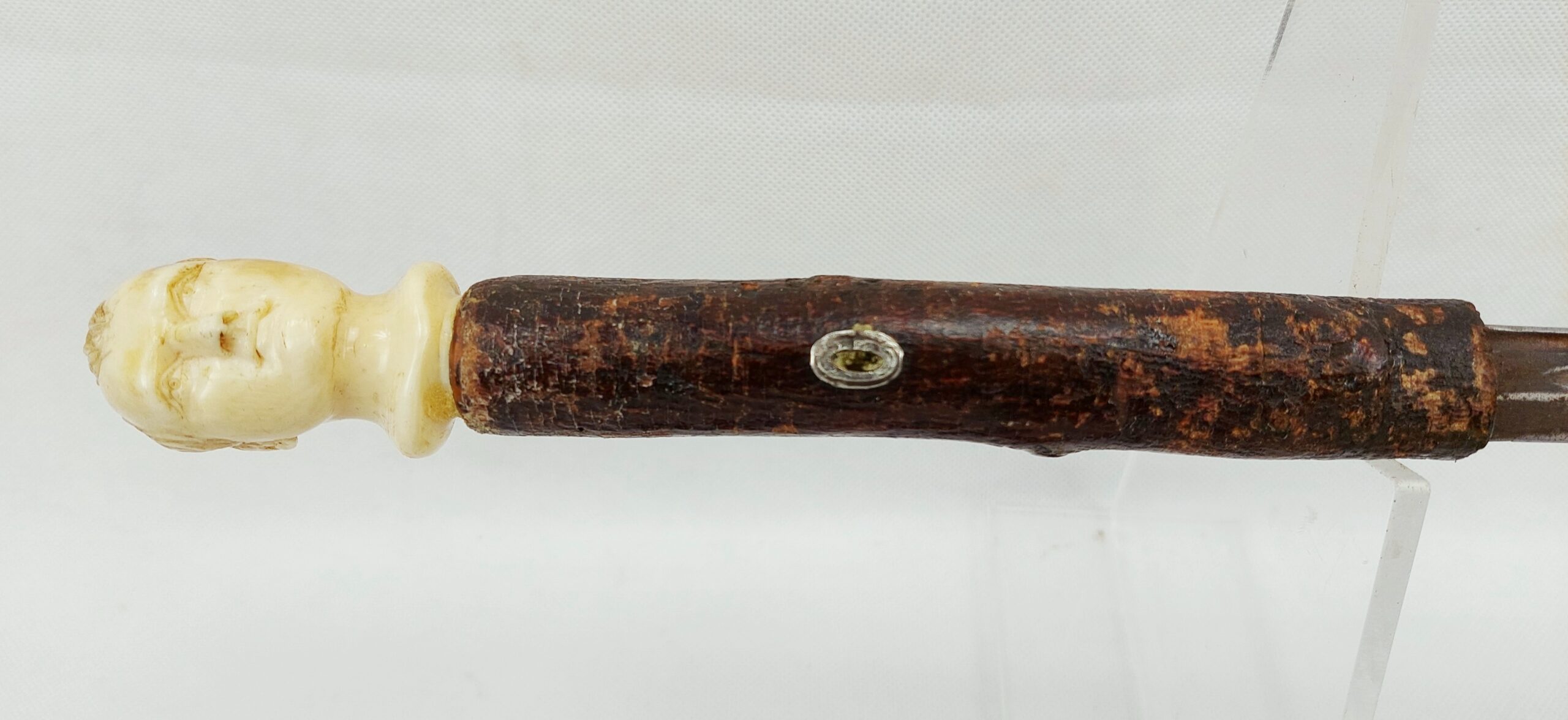 Circa 1810 French Heavy Cuirassier Sword Stick with Napoleon's Head Pommel - Image 5