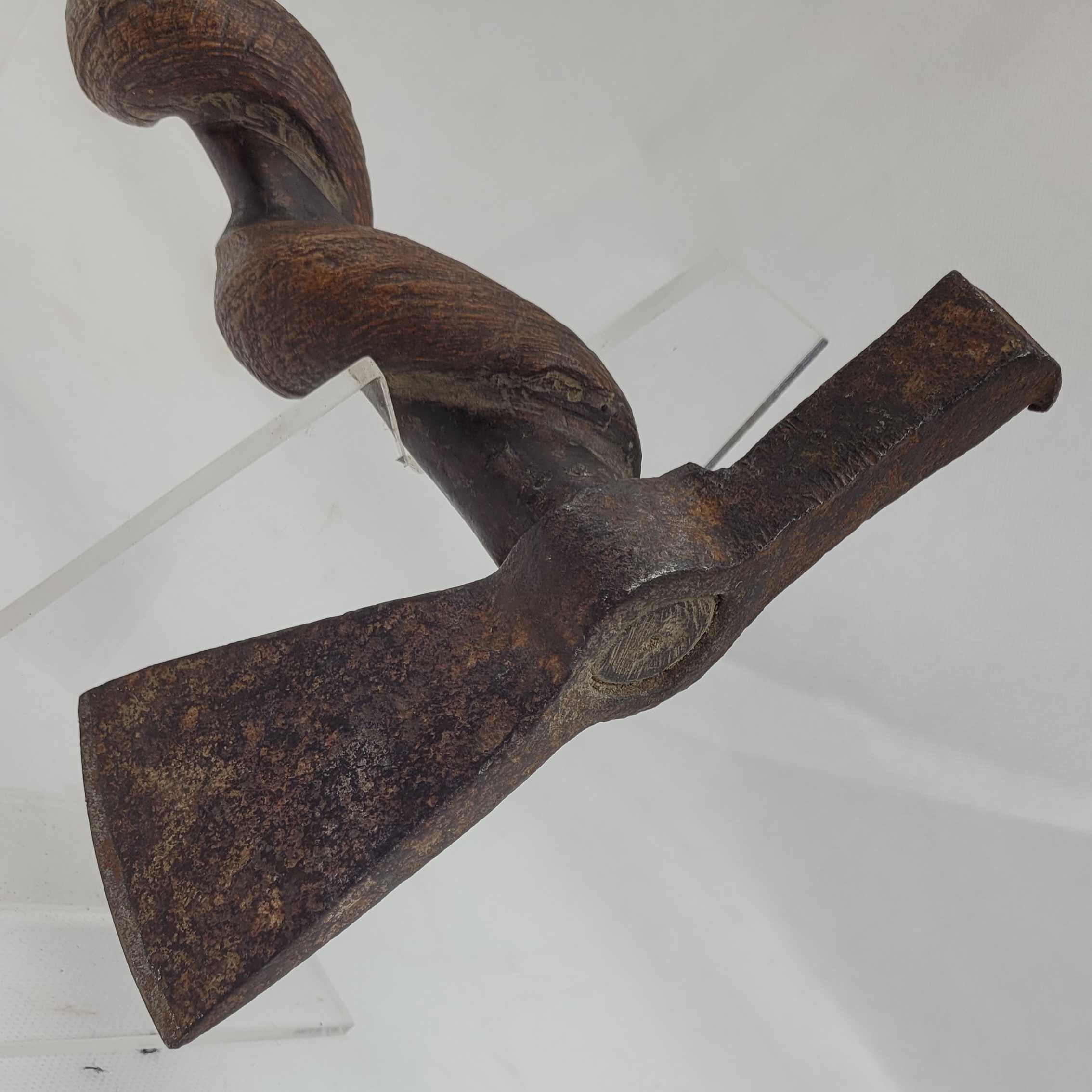Circa 1830 British Export Indian Canadian Board Of Ordnance Stamped Axe - Image 8