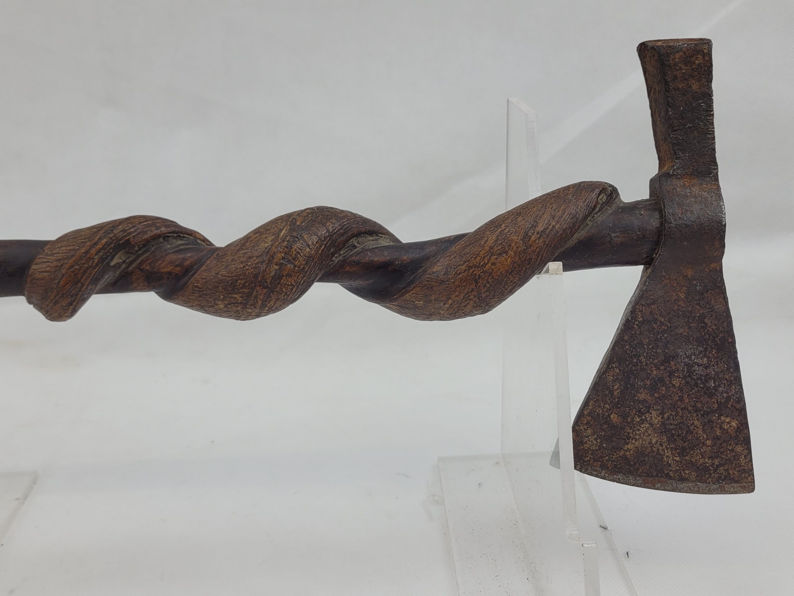 Circa 1830 British Export Indian Canadian Board Of Ordnance Stamped Axe - Image 12