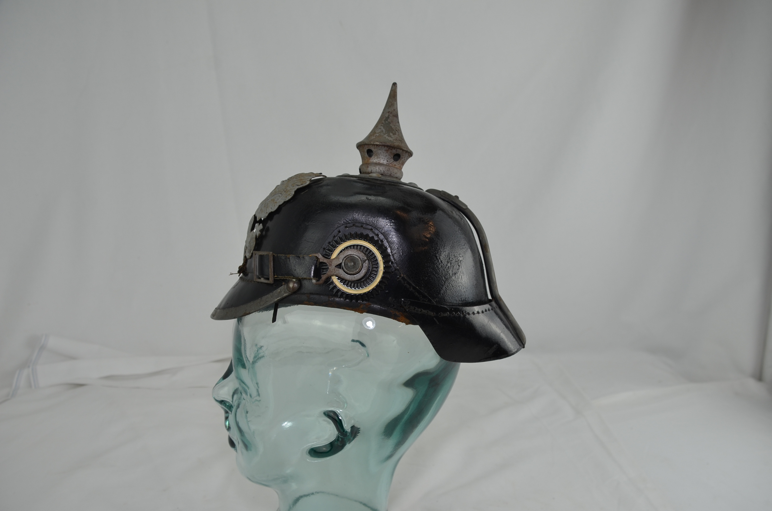 Original WW1 Prussian Pickelhaube Helmet - Image 3
