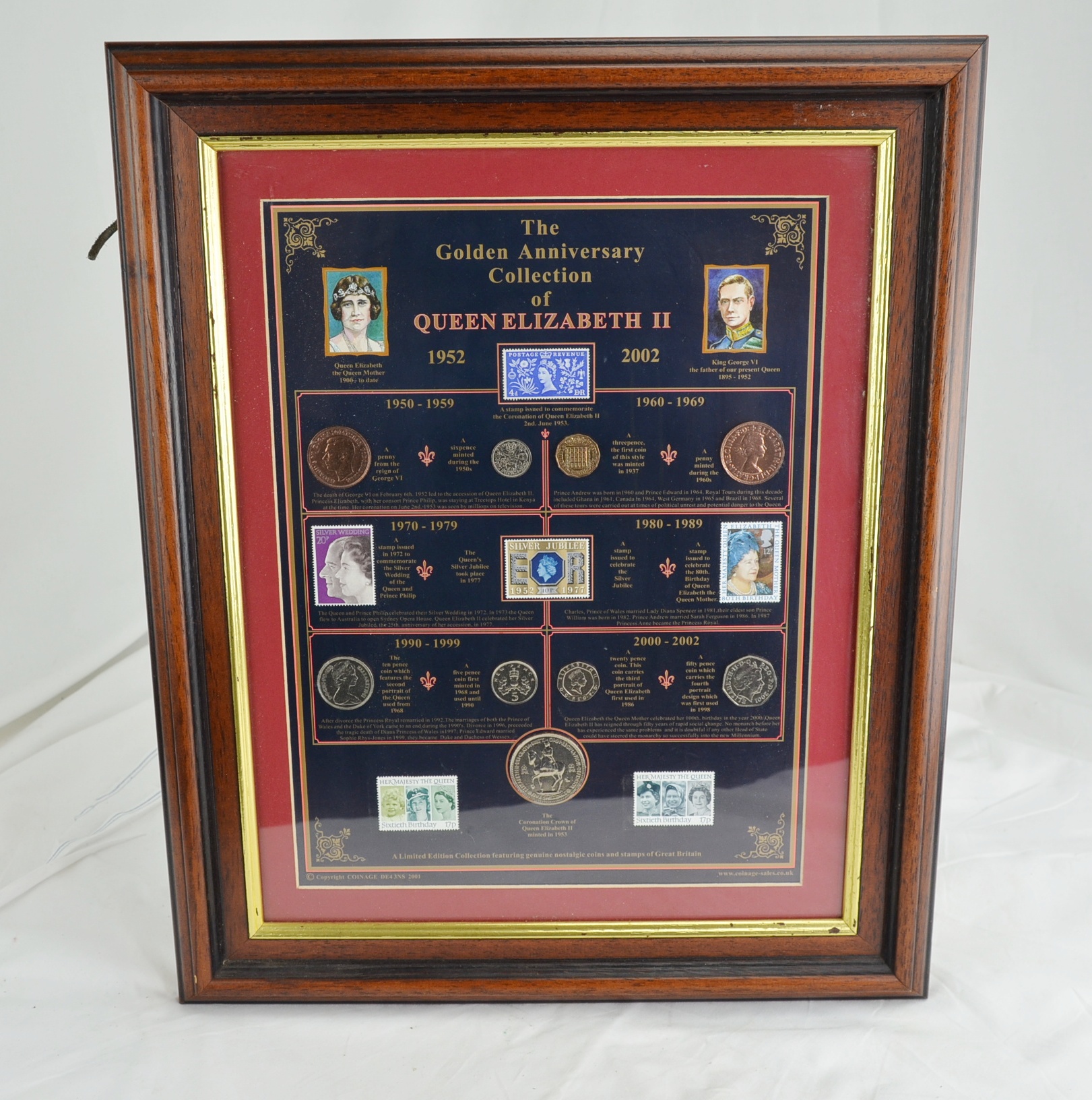 Queen Elizabeth II Golden Jubilee Coin and Stamp Celebration