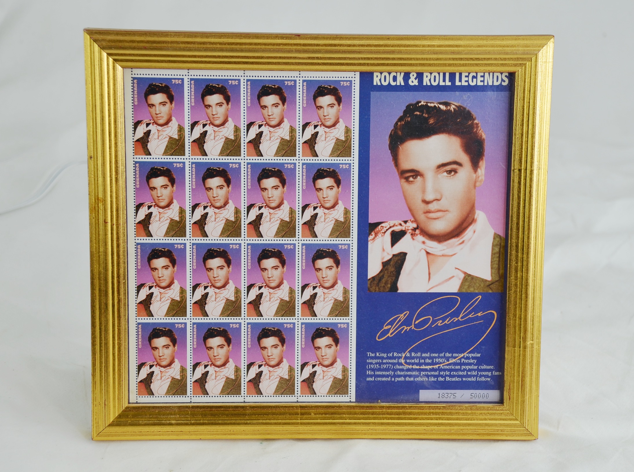 Limited Edition Elvis Presley Grenadian Postage Stamps