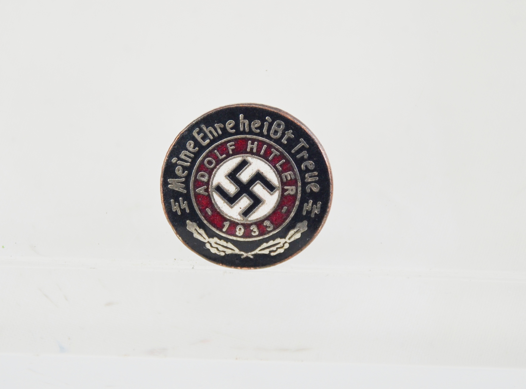 1933 German Third Reich SS Adolf Hitler Party Badge - Image 3