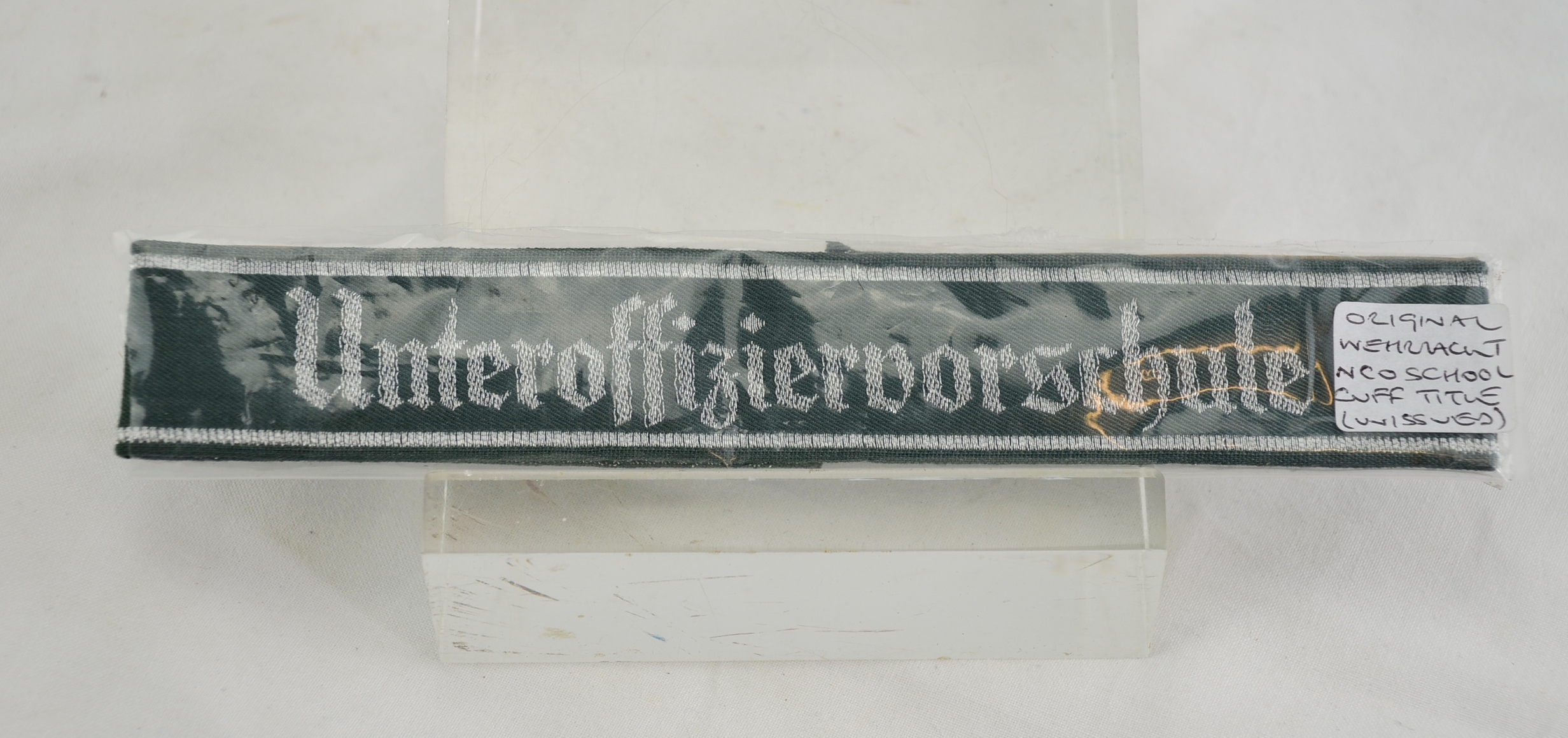 WW2 German Wehrmacht Army School of NCO Cuff Title