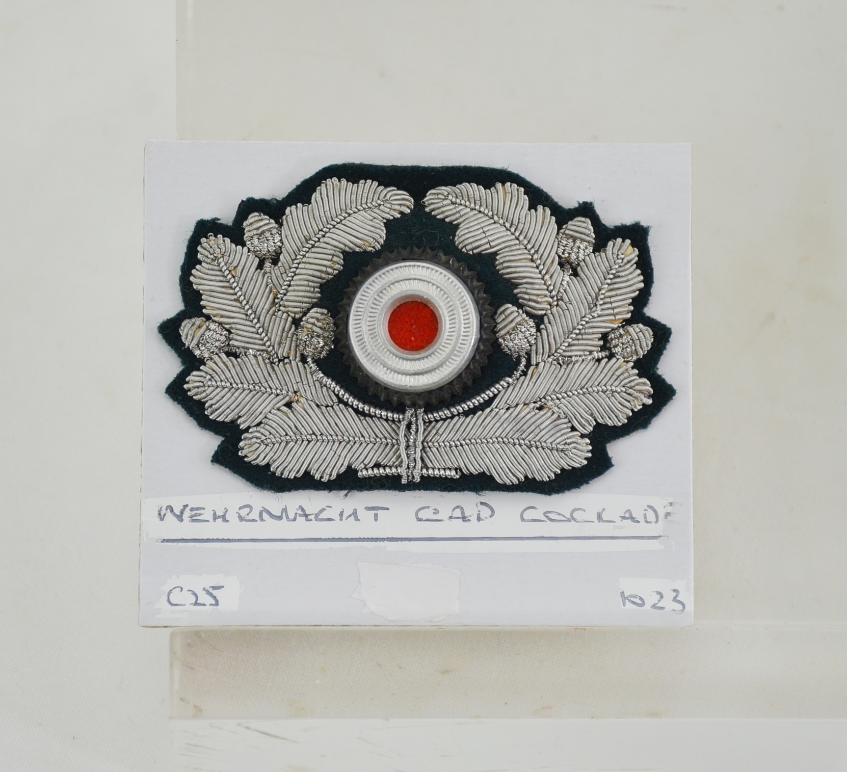 WWII German Army Wehrmacht Officers Cap Badge Cockade