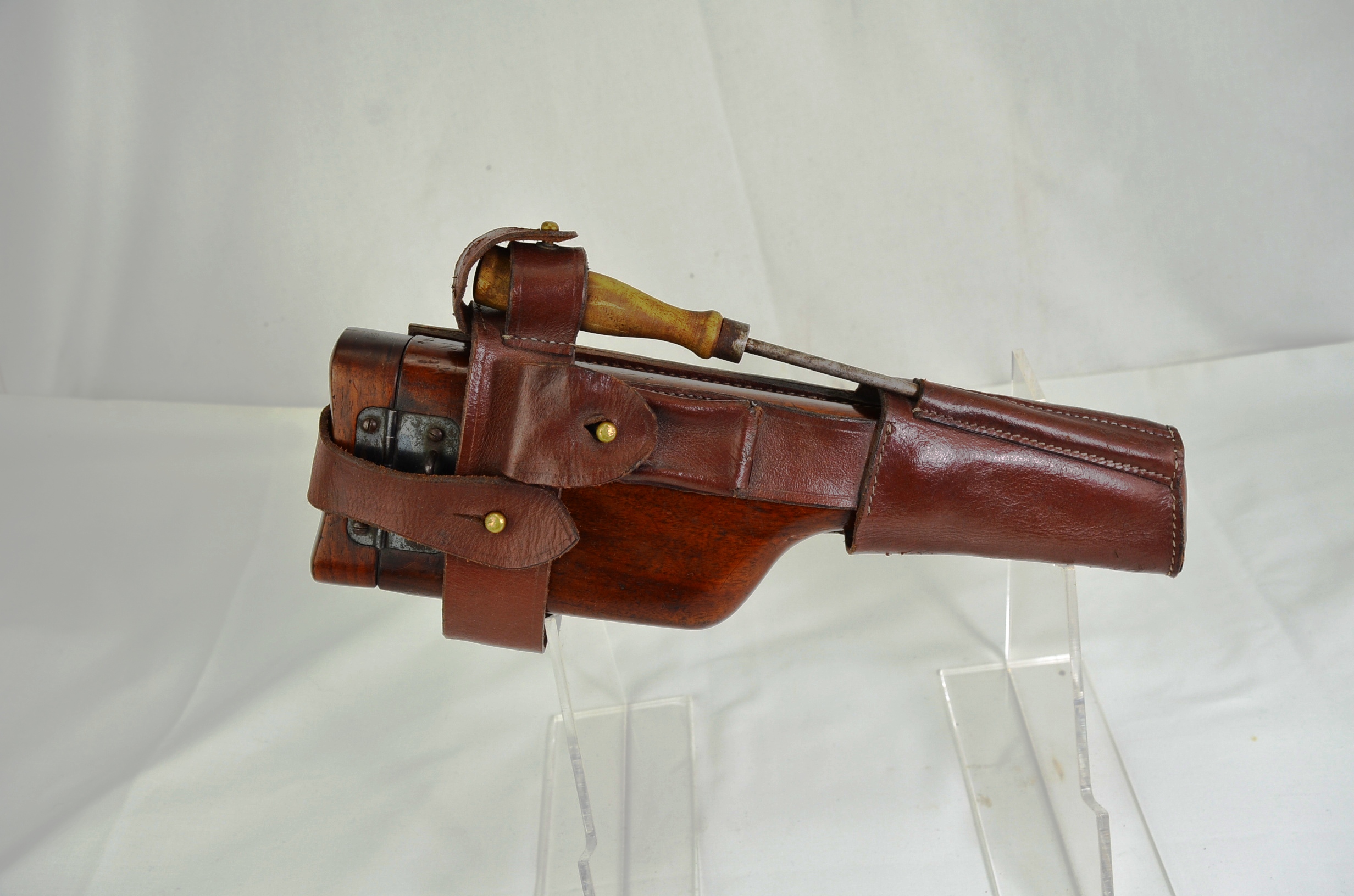 Mauser C96 Broomhandle Stock and Leather Holster Replica