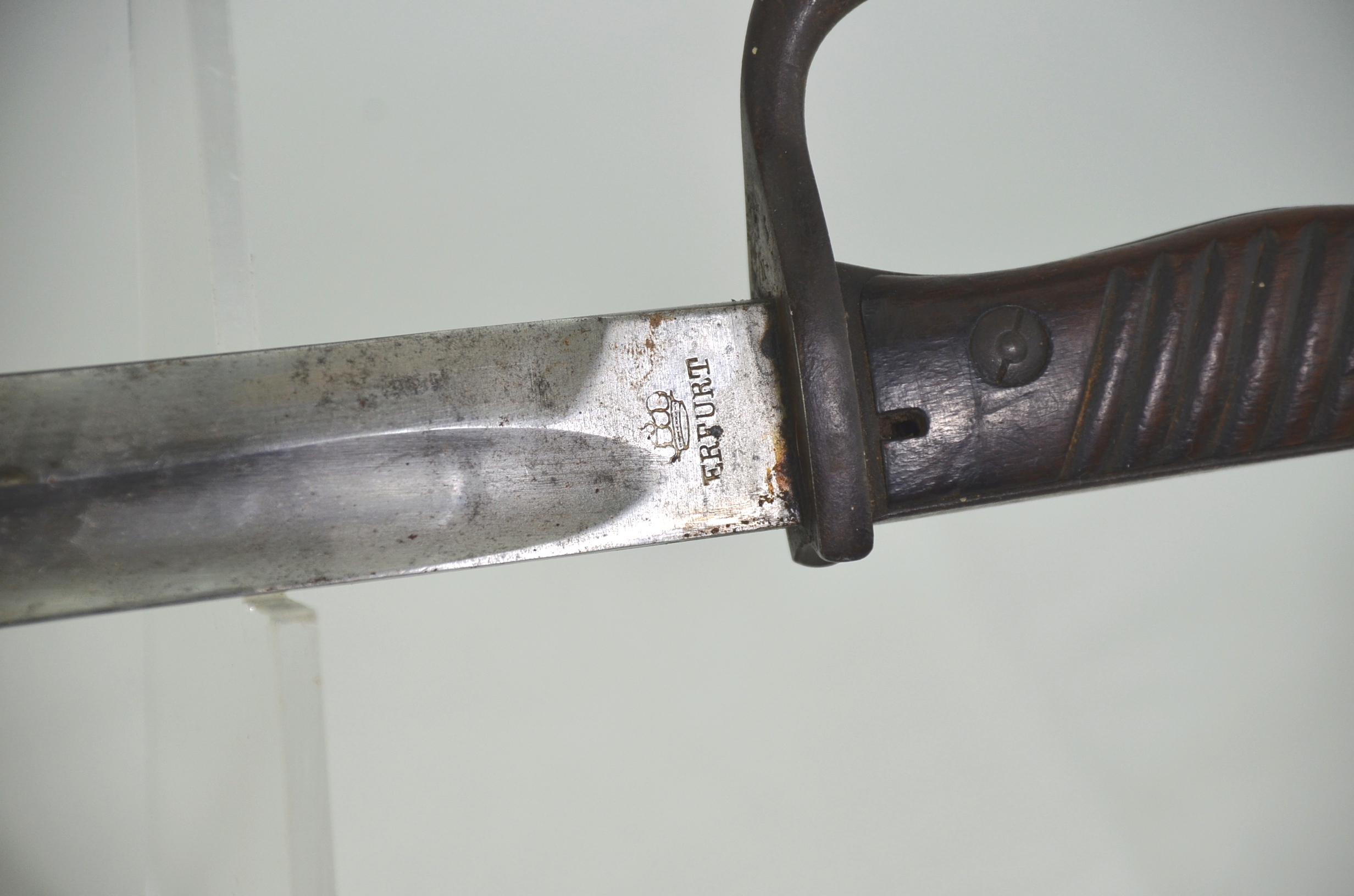 WW1 German Gew98 "Butcher" Bayonet and Steel Scabbard - Image 3