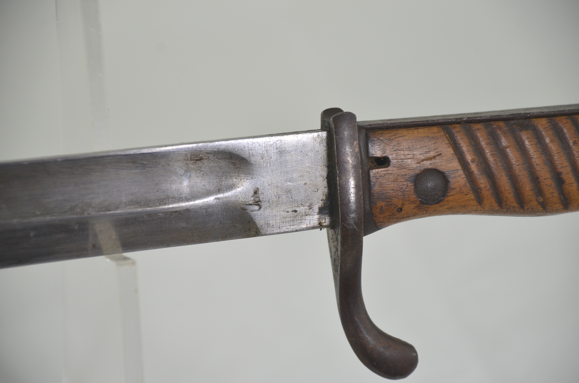 WW1 German Gew98 "Butcher" Bayonet and Steel Scabbard - Image 4