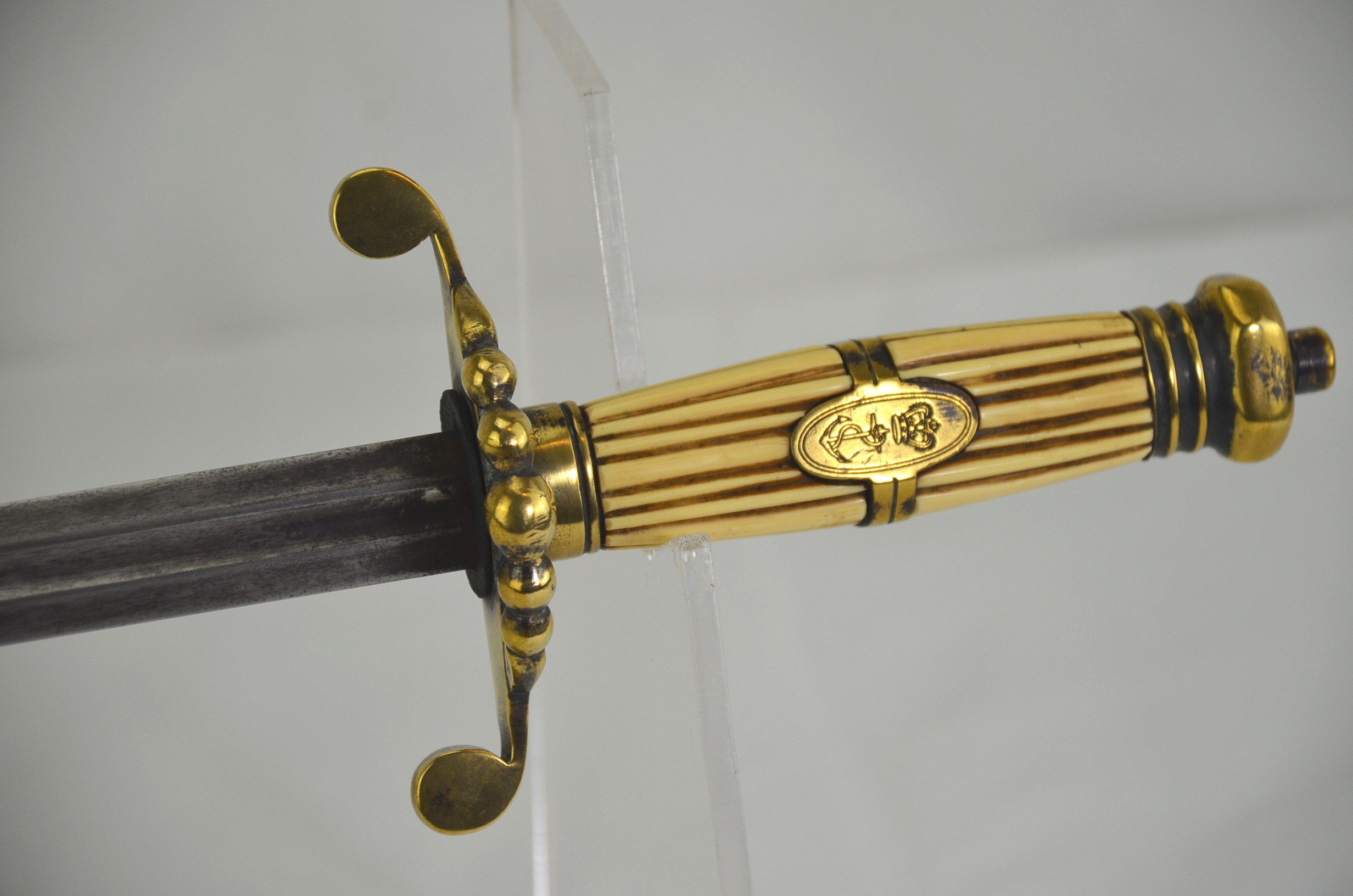 Trafalgar-Period British Naval Officer’s 5-Ball Dirk - Image 3