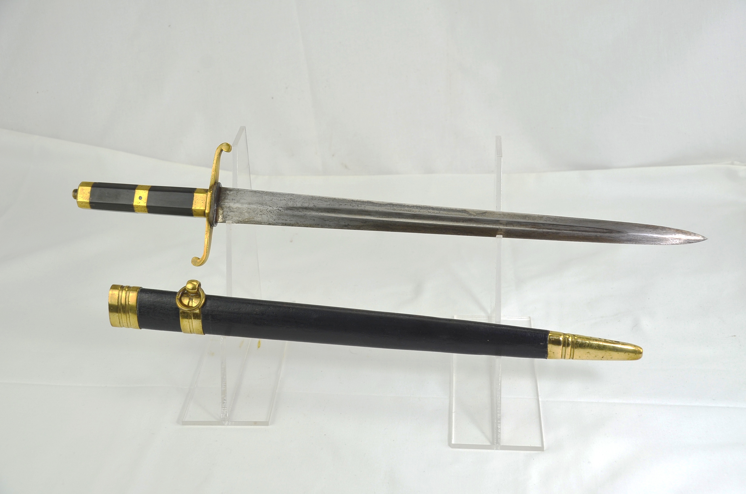 19th Century British Naval Officers Dirk and Scabbard - Image 2