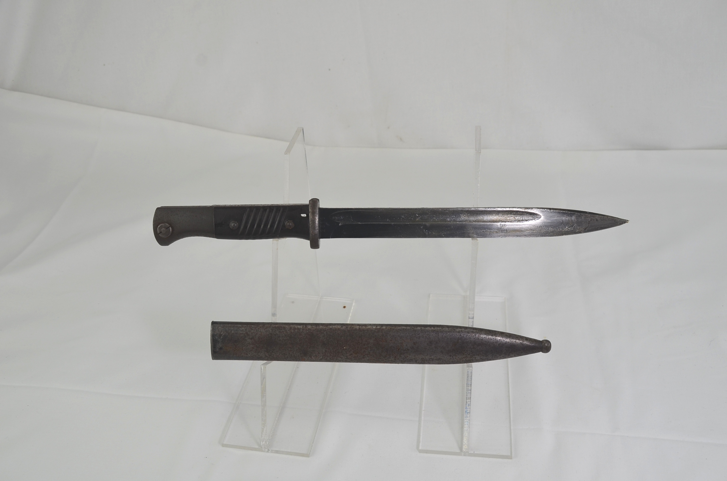 WW2 German K98 Rifle Bayonet Scabbard FW Holler 1940 - Image 3