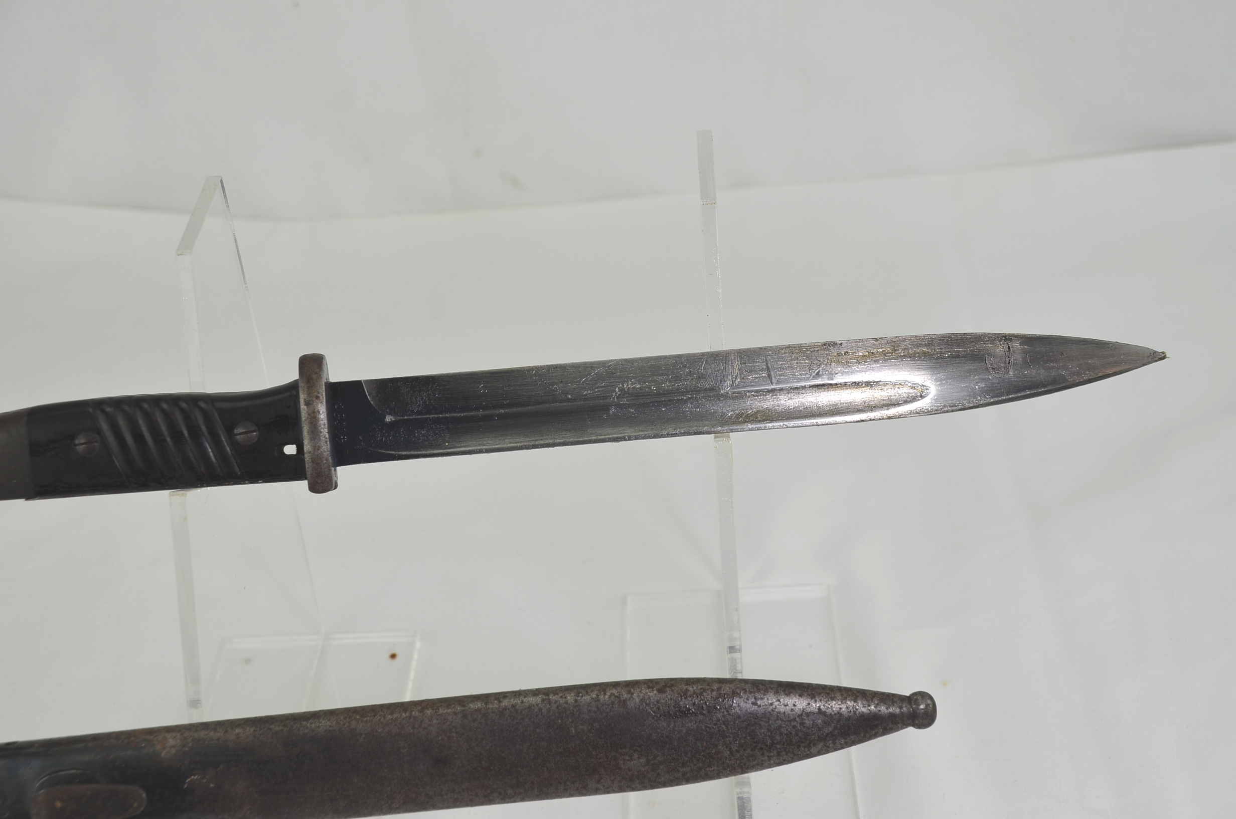 WW2 German K98 Rifle Bayonet Scabbard FW Holler 1940 - Image 9