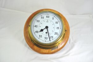 HMS Vanguards Original Captains Bridge Clock