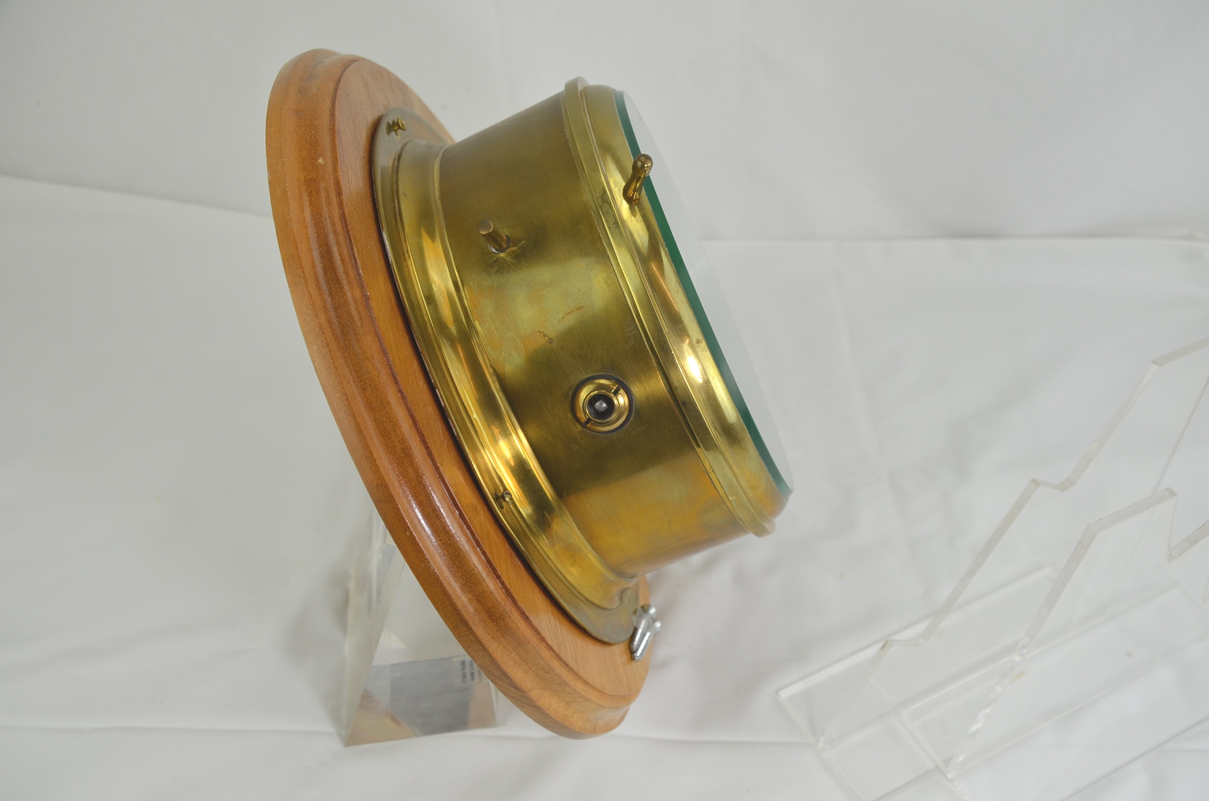 HMS Vanguards Original Captains Bridge Clock - Image 6