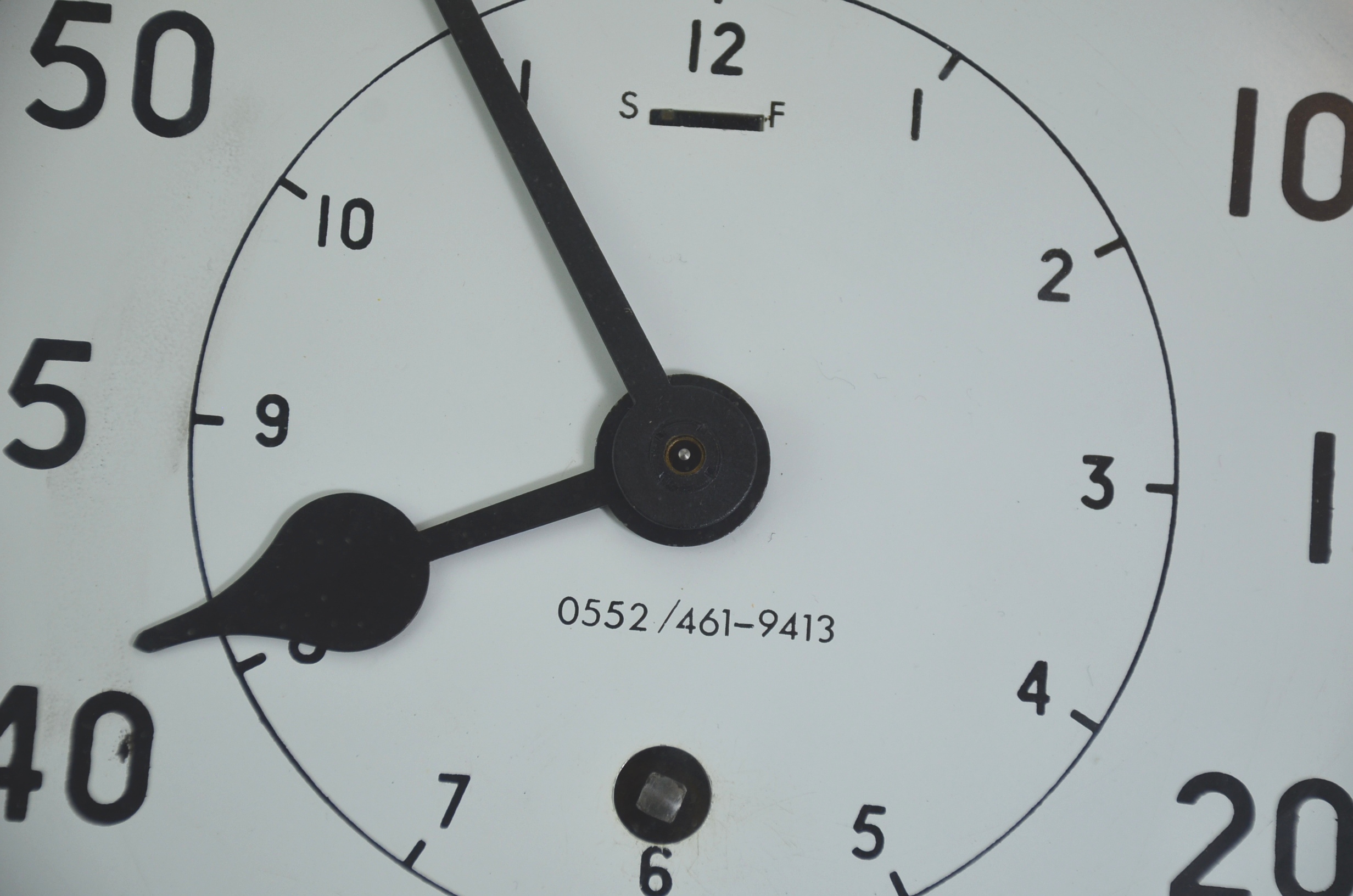 HMS Vanguards Original Captains Bridge Clock - Image 8