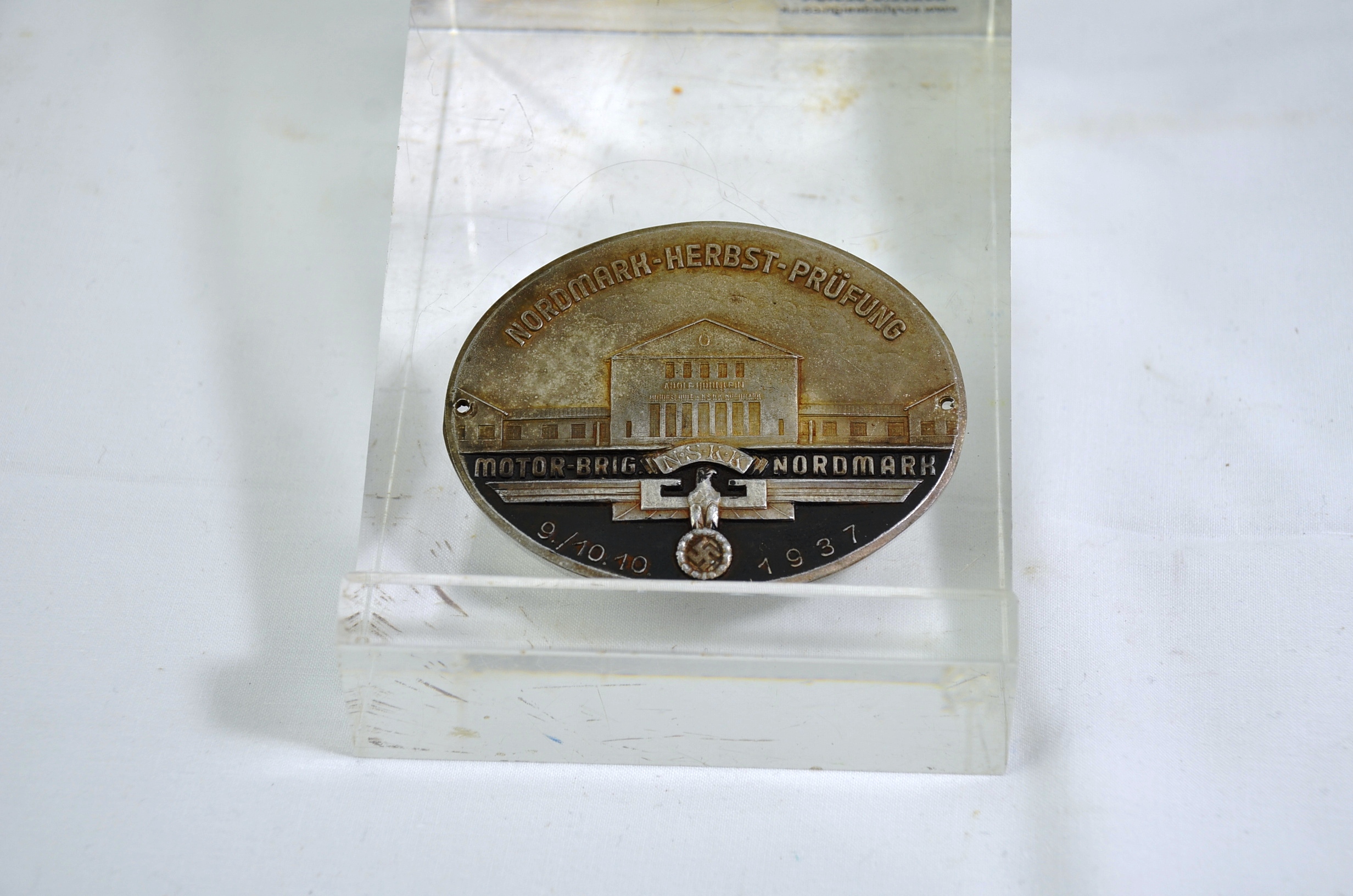 Nazi NSKK Nordmark Brigade Test Plaque 1937