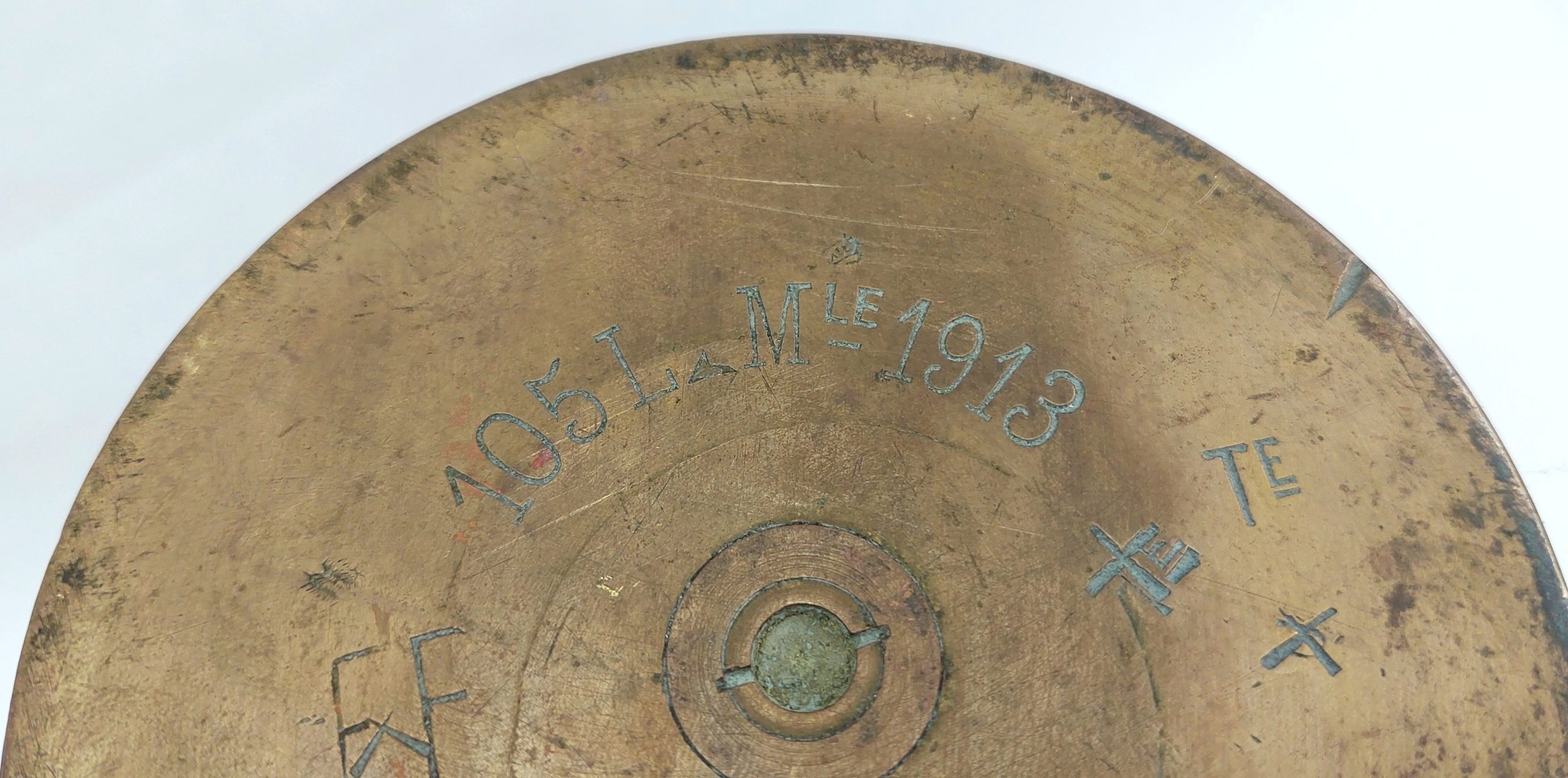 1913 German 105mm Shell Case - Image 3