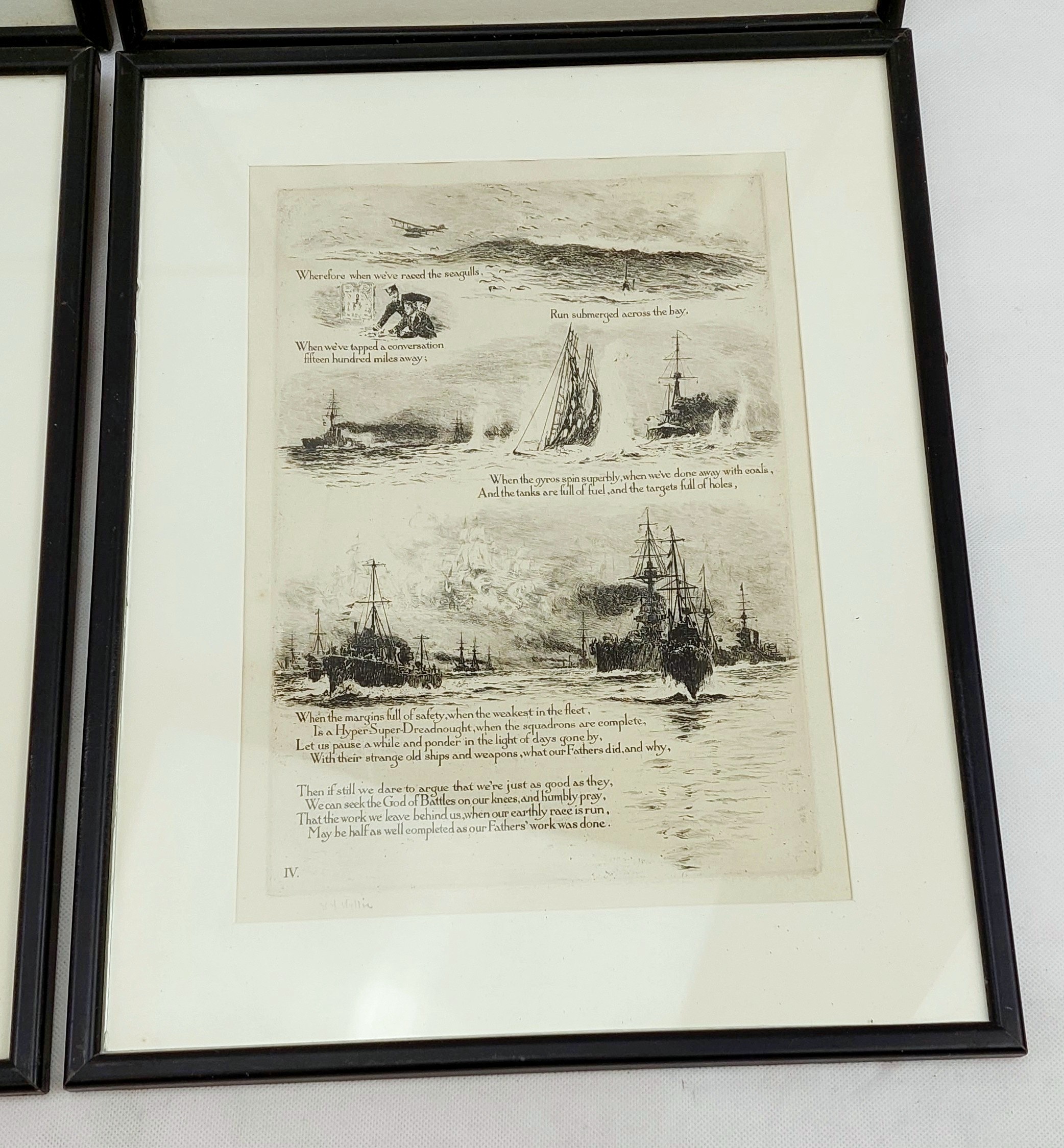 William Lionel Wyllie ‘Our Fathers’ Series of 4 Framed Etchings #2 - Image 5