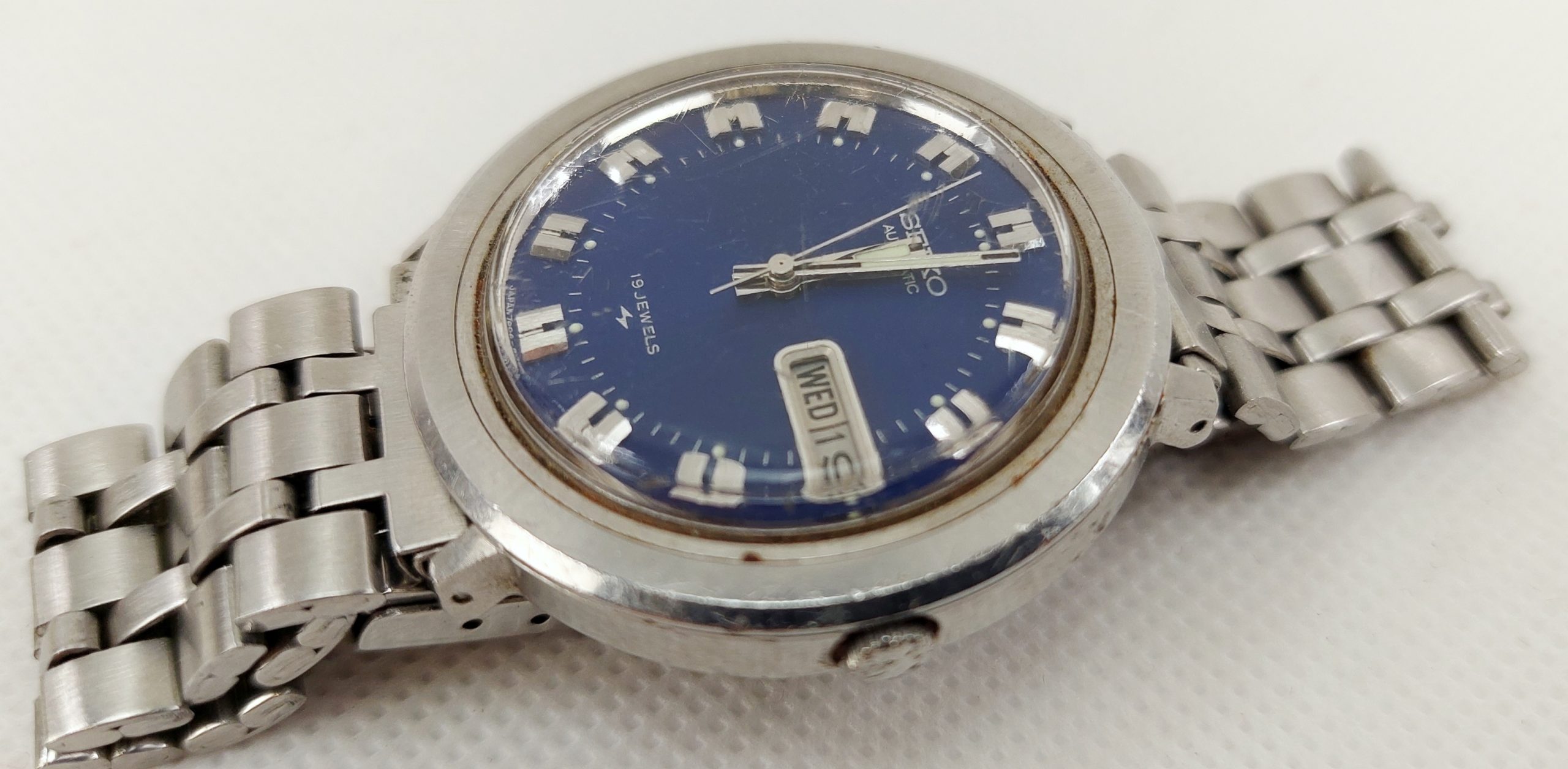 Gents Seikio 7006-8070 Automatic Stainless Steel Wristwatch c1970s - Image 2