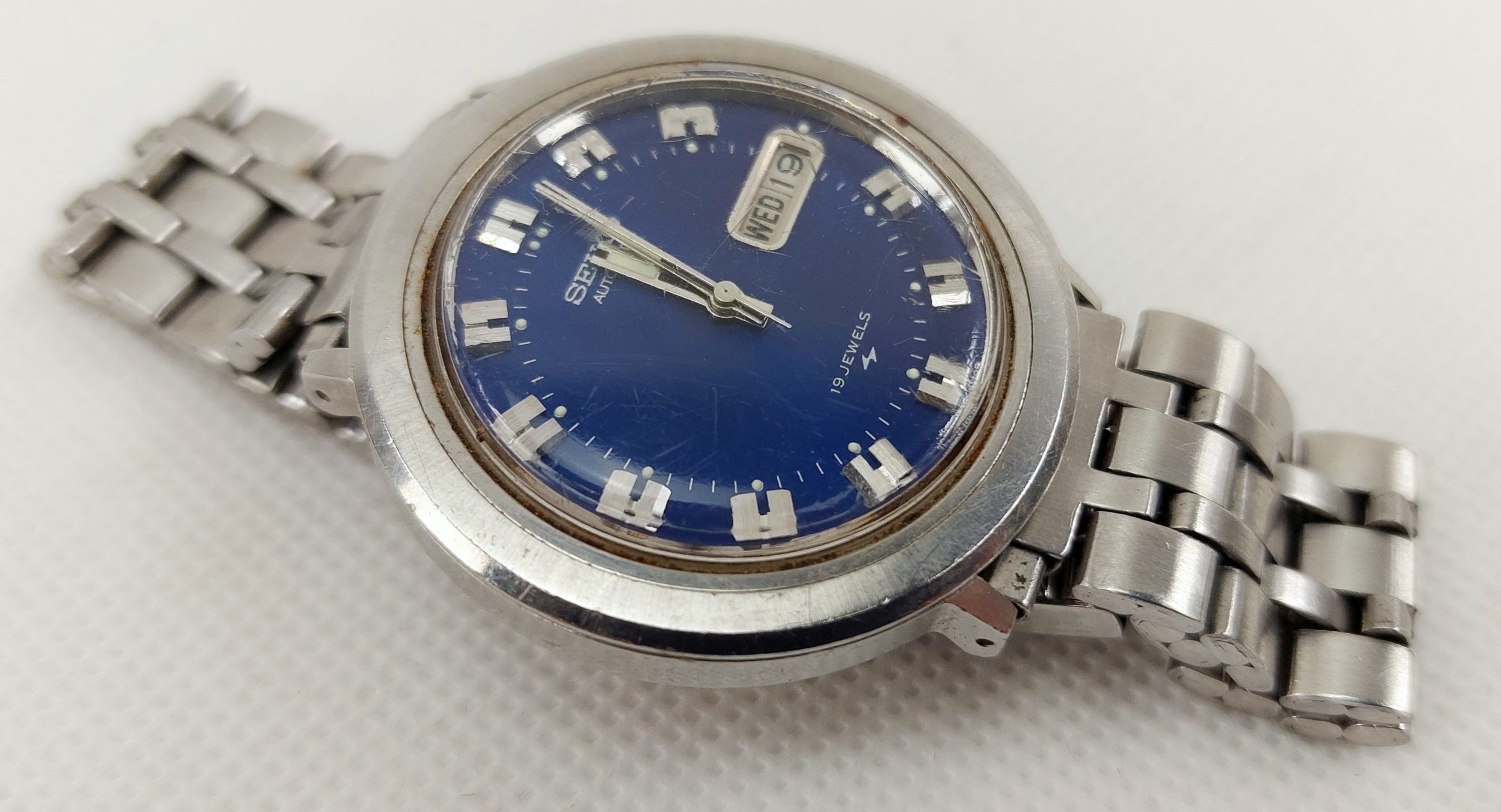 Gents Seikio 7006-8070 Automatic Stainless Steel Wristwatch c1970s - Image 3