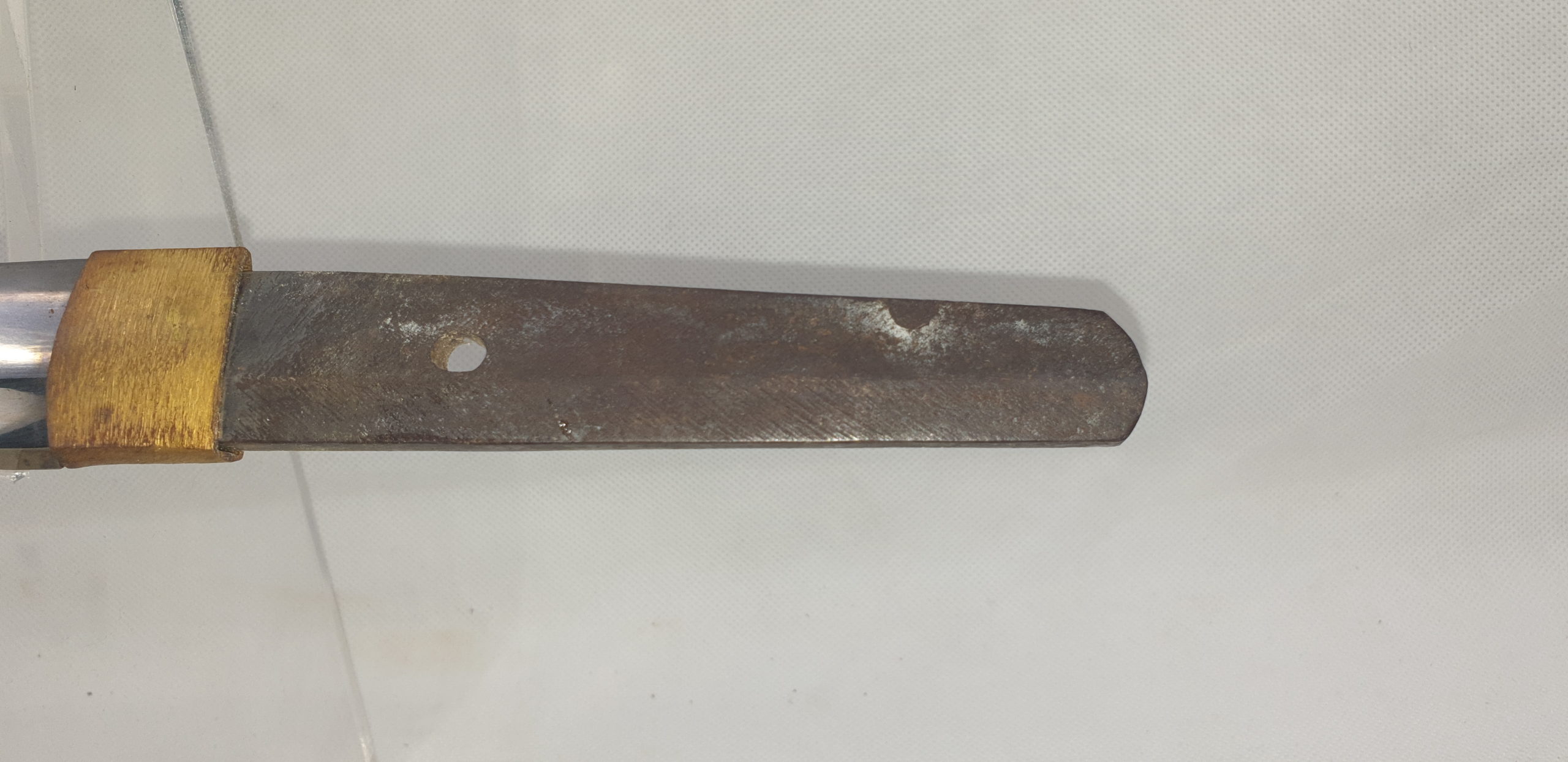 Japanese Signed Wakizashi Sword with Carved Bone Fittings - Image 25