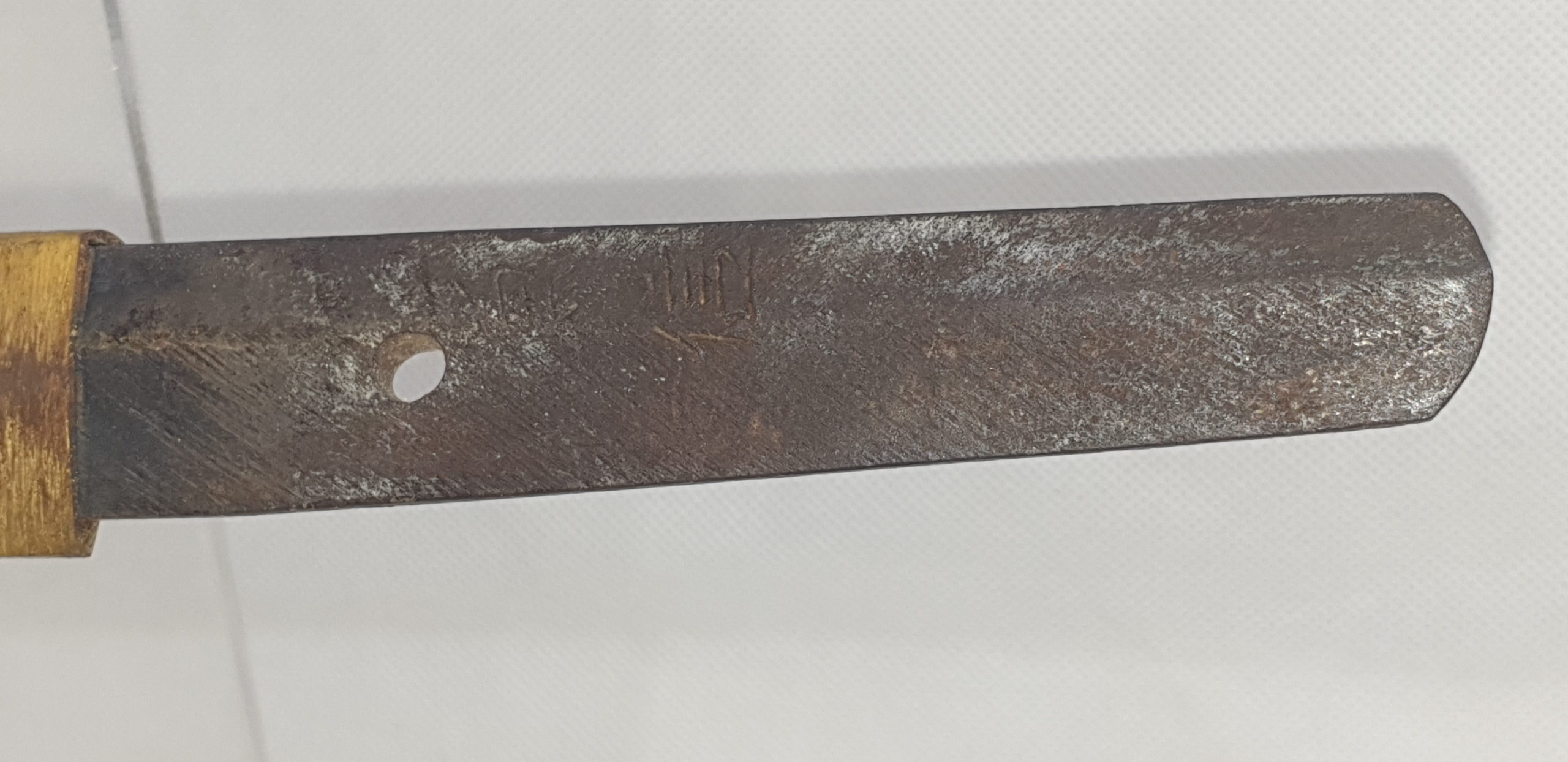 Japanese Signed Wakizashi Sword with Carved Bone Fittings - Image 26