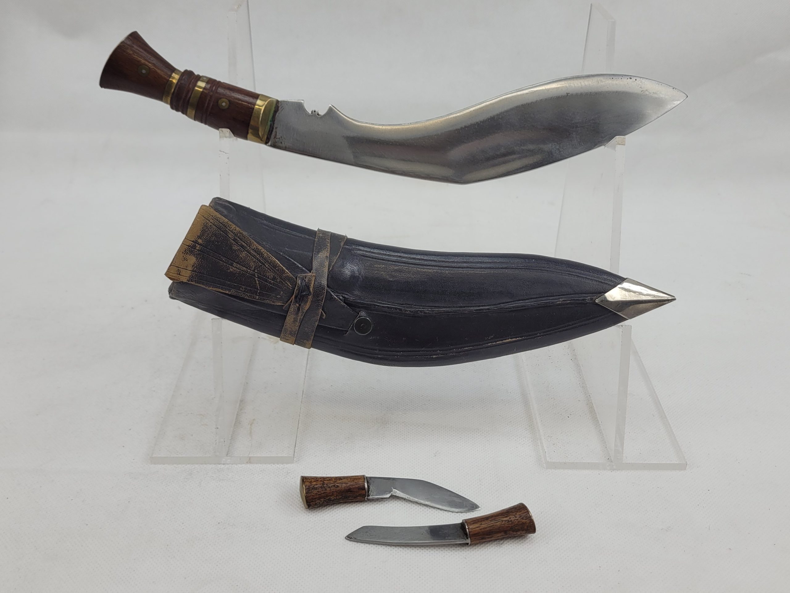 Nepalese Kukri With Scabbard Karda And Chakmak