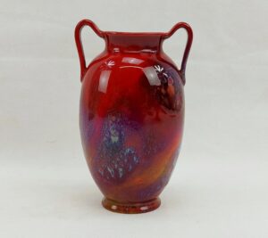 Royal Doulton Sung Ovoid Body Vase With Twin Handles By Charles Noke And Fred Moore*