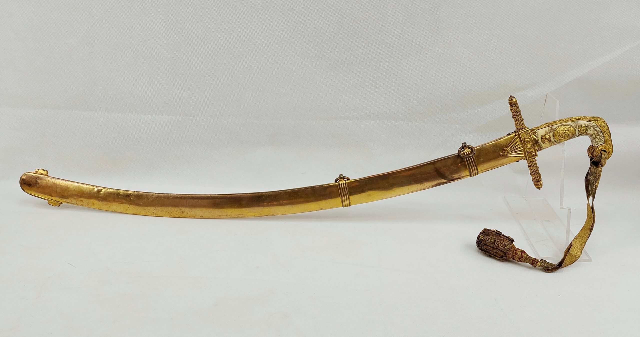Very Fine Georgian General Mameluke Blue and Gilt Sabre Similar to Lloyd Sword Design Circa 1800 - Image 2