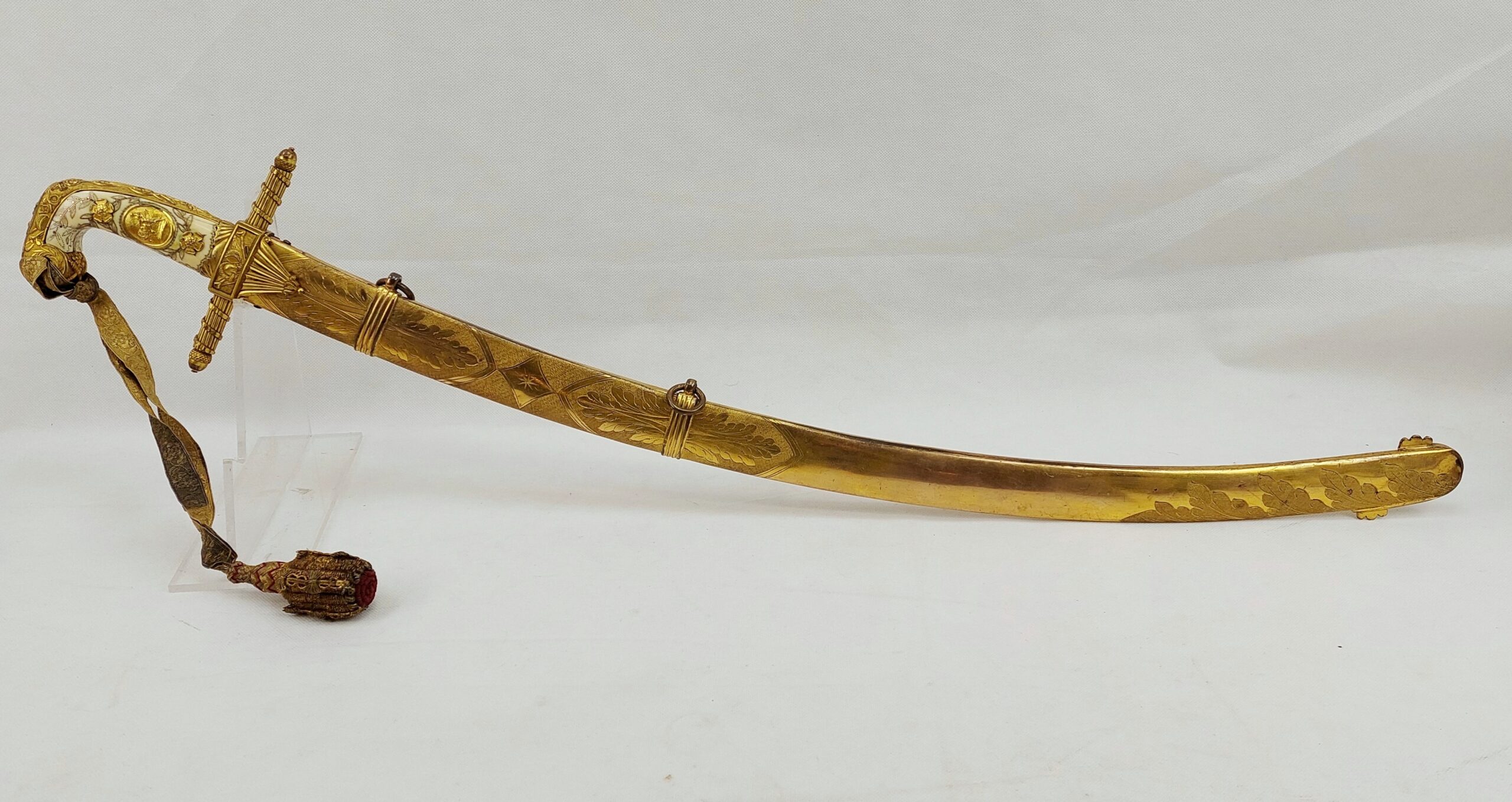 Very Fine Georgian General Mameluke Blue and Gilt Sabre Similar to Lloyd Sword Design Circa 1800 - Image 3
