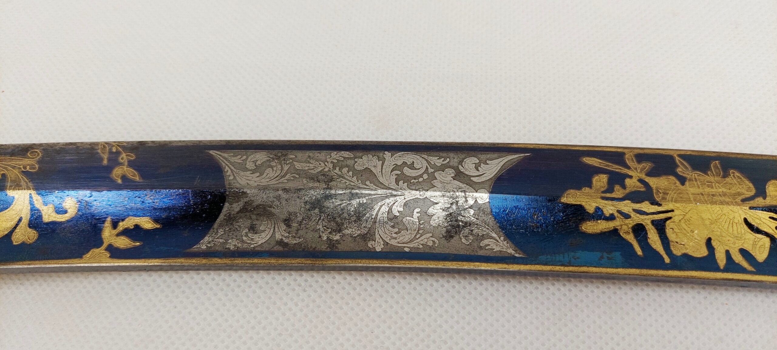 Very Fine Georgian General Mameluke Blue and Gilt Sabre Similar to Lloyd Sword Design Circa 1800 - Image 13