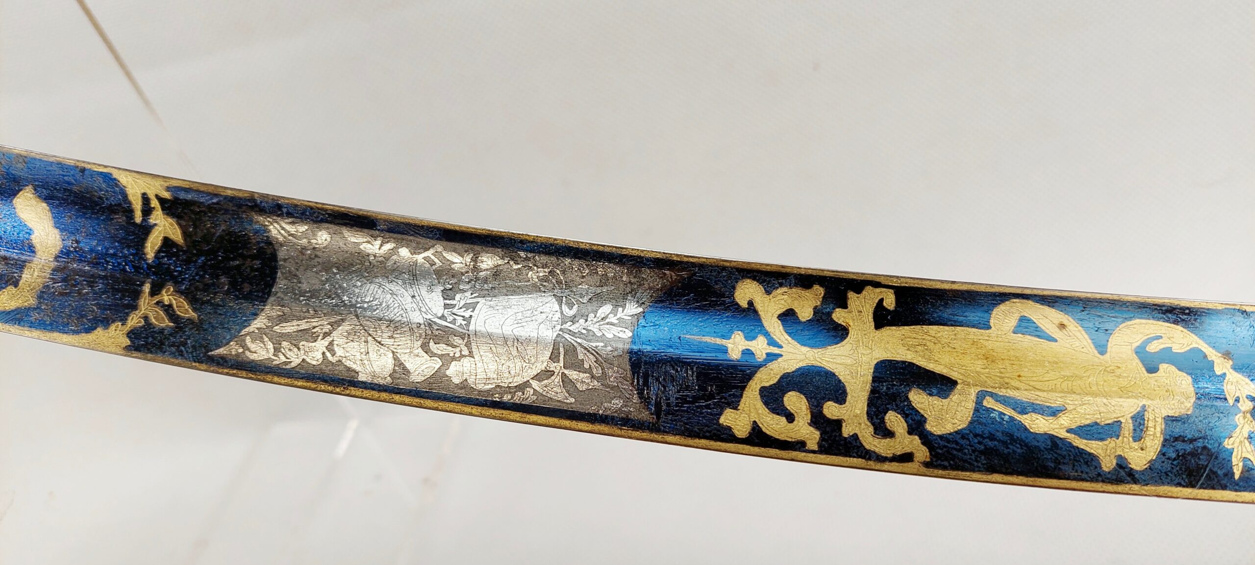 Very Fine Georgian General Mameluke Blue and Gilt Sabre Similar to Lloyd Sword Design Circa 1800 - Image 7