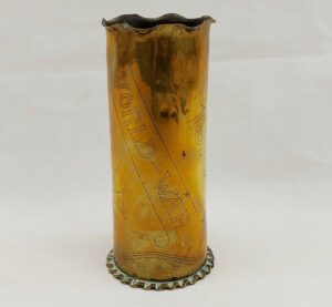 WW1 1914 1918 France Trench Art Shell Case