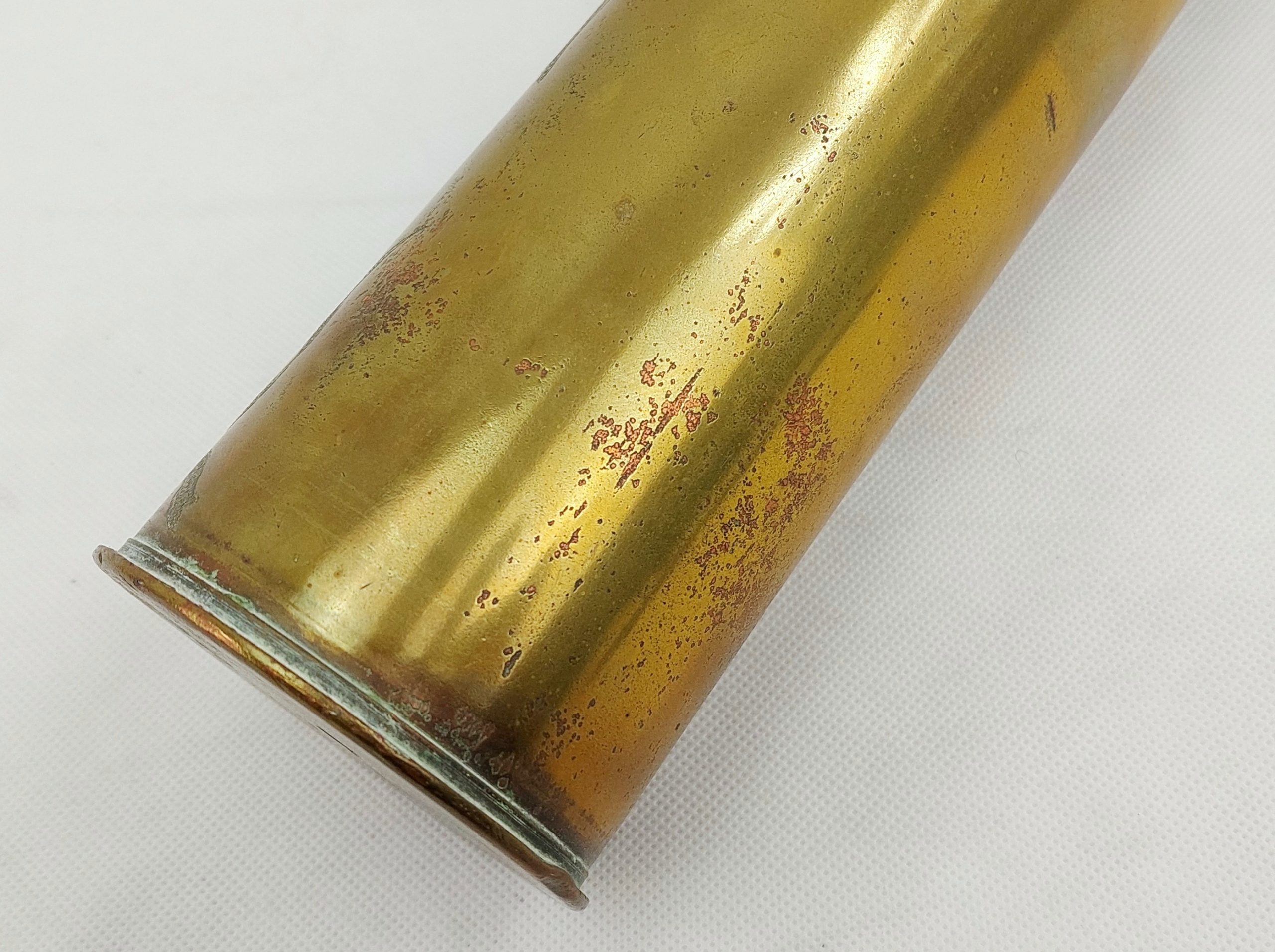 WW1 1915 Trench Art Shell Case Etched With A Lily In An Urn* - Image 7