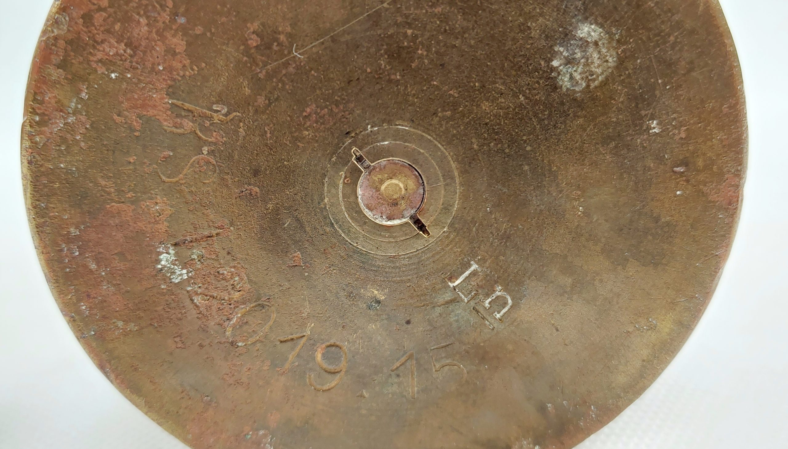 WW1 1915 Trench Art Shell Case Etched With A Lily In An Urn* - Image 8