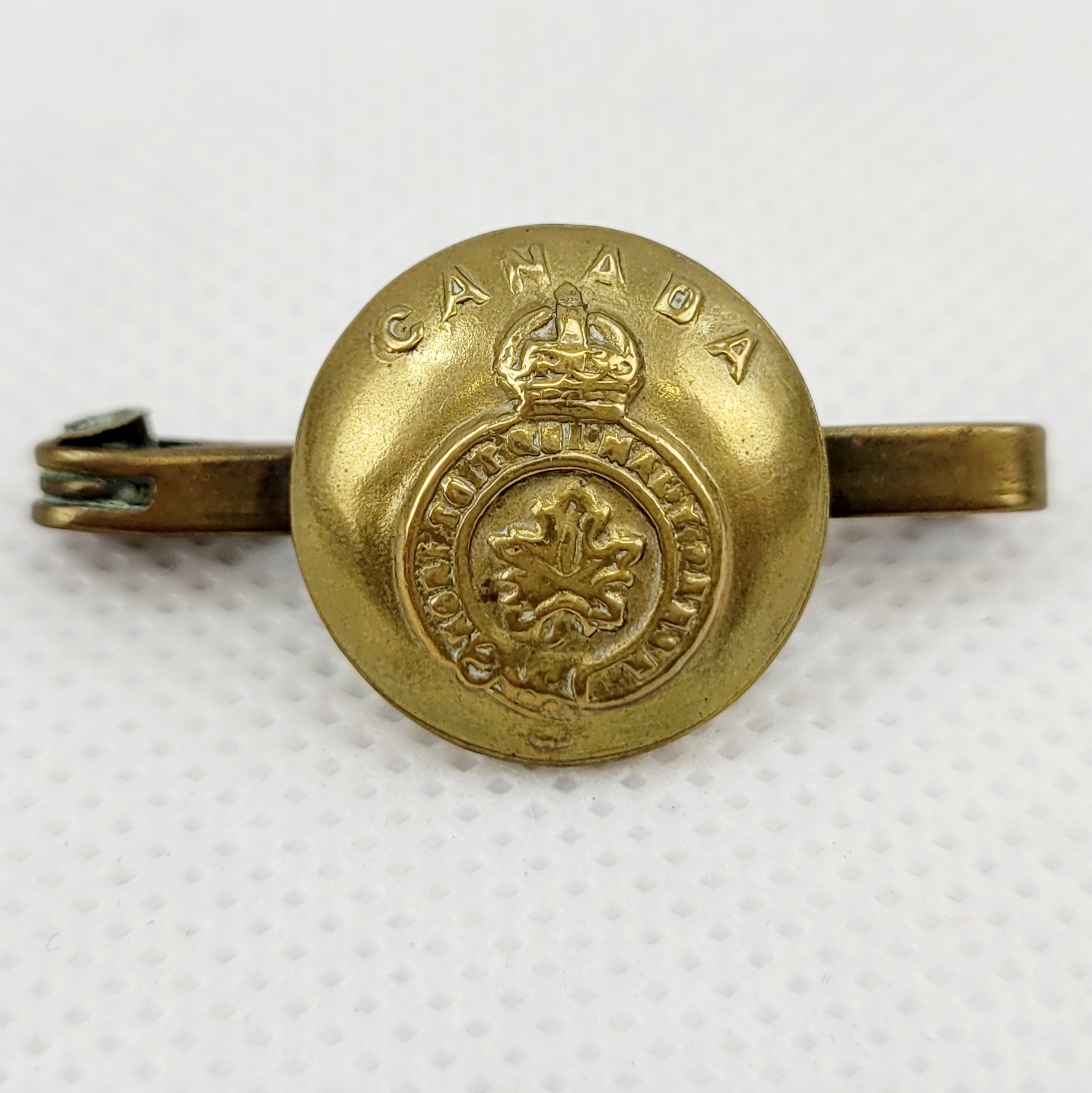 WW1 Canadian Military Button Sweetheart Brooch